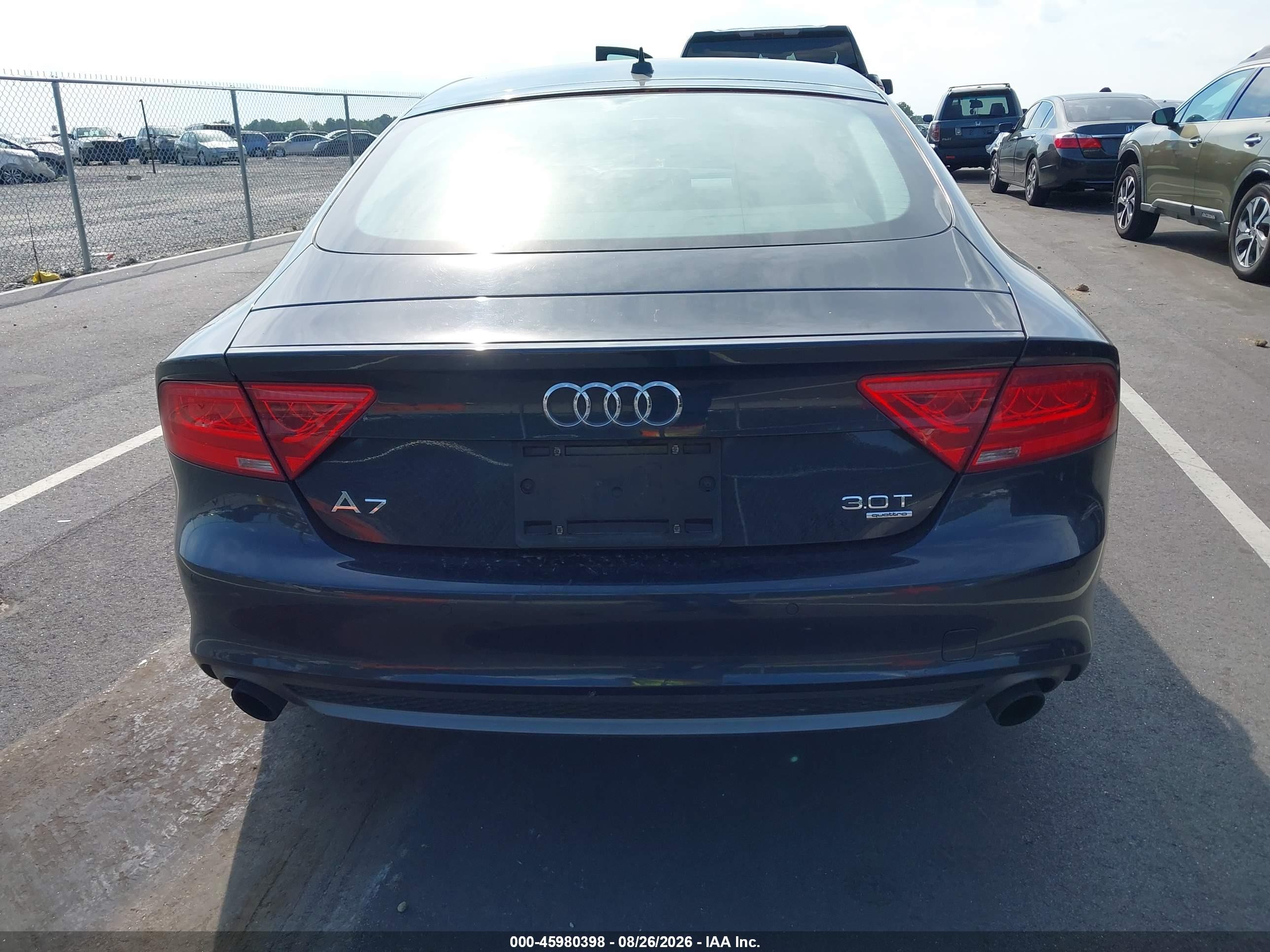 2013 Audi A7 3.0t Premium Black vin: WAU2GBFC8DN063239