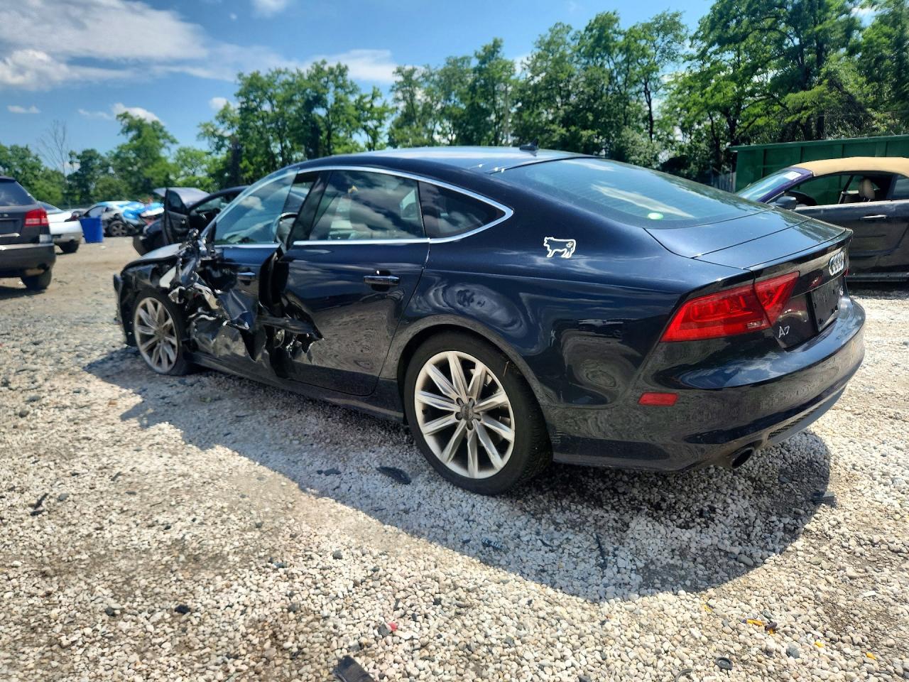 2013 Audi A7 Prestige Blue vin: WAU2GBFC9DN017337