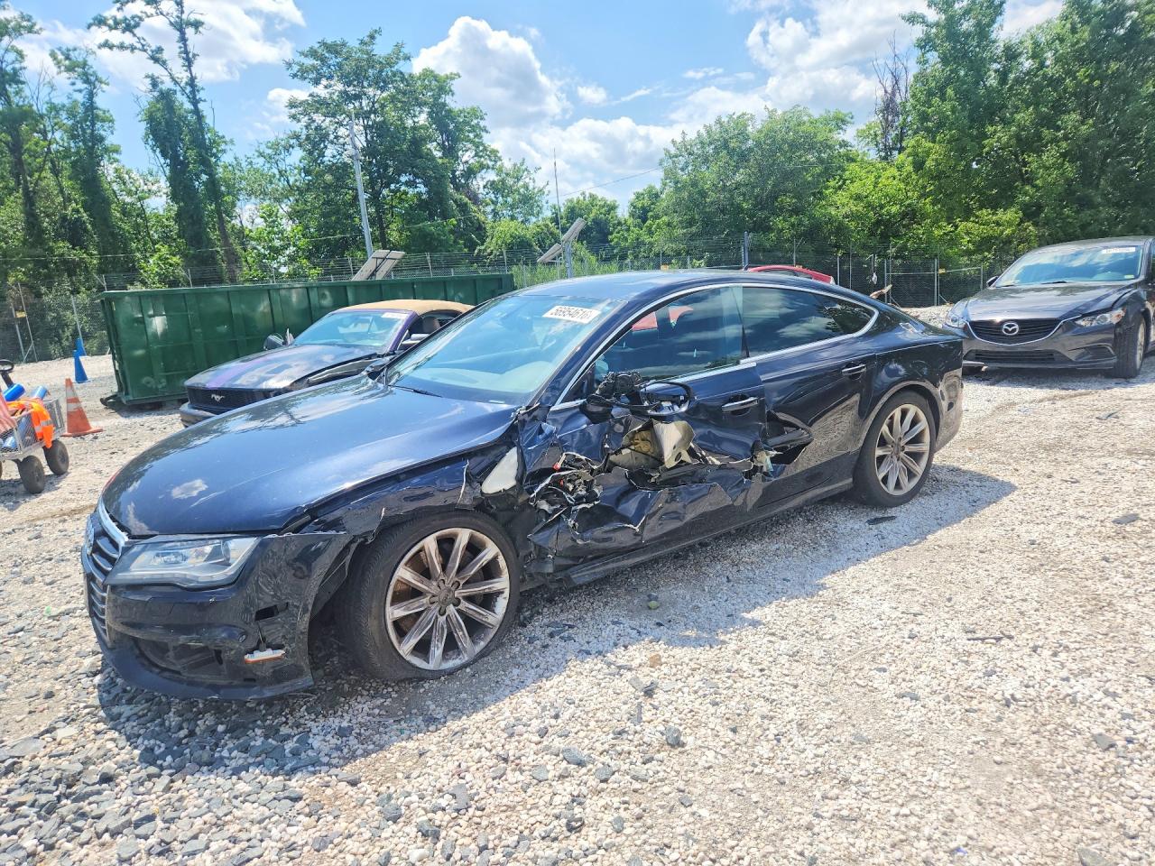 2013 Audi A7 Prestige Blue vin: WAU2GBFC9DN017337