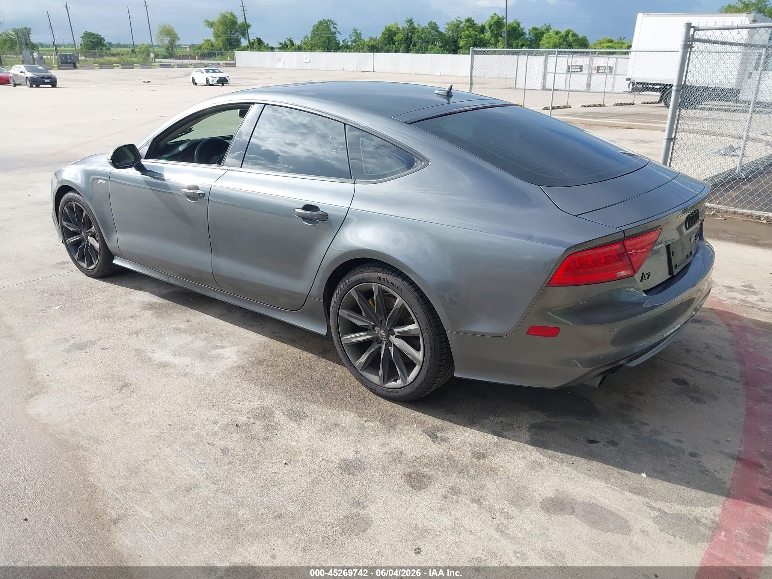 2015 Audi A7 3.0t Premium Plus Gray vin: WAU2GBFCXFN003692