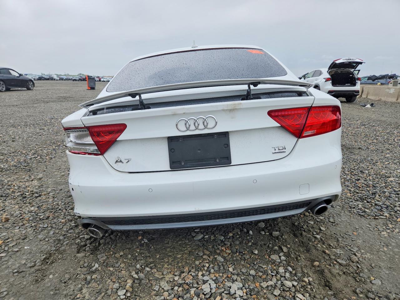 2014 Audi A7 Prestige White vin: WAU2MAFC4EN097389