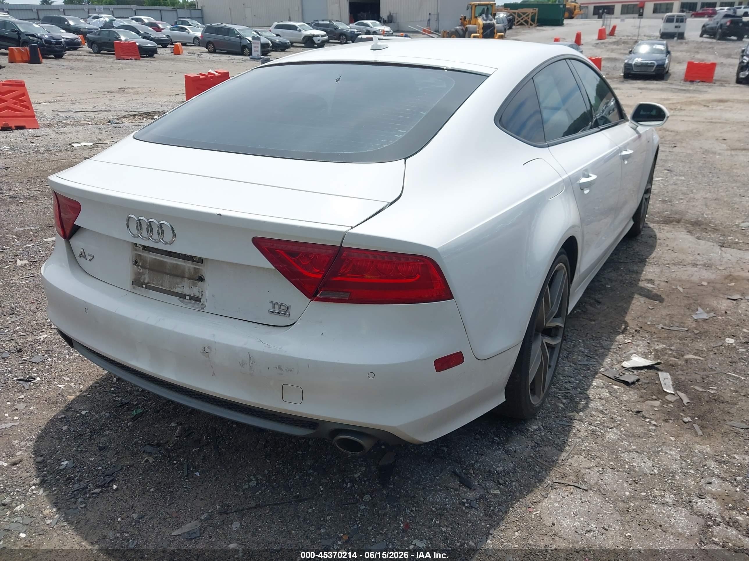 2015 Audi A7 3.0 Tdi Premium Plus White vin: WAU2MAFC8FN039352