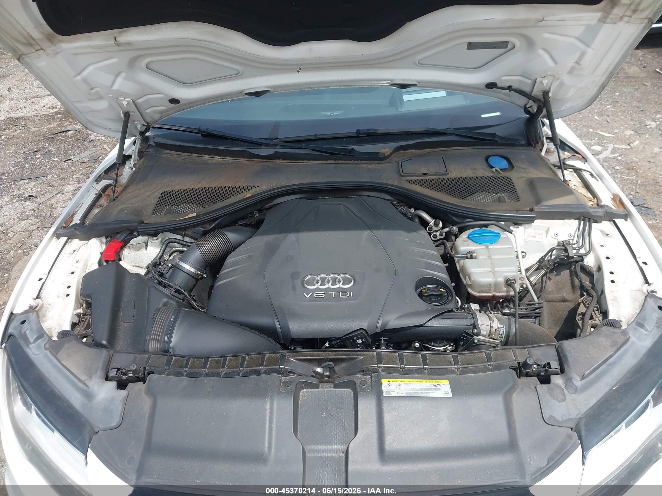 2015 Audi A7 3.0 Tdi Premium Plus White vin: WAU2MAFC8FN039352