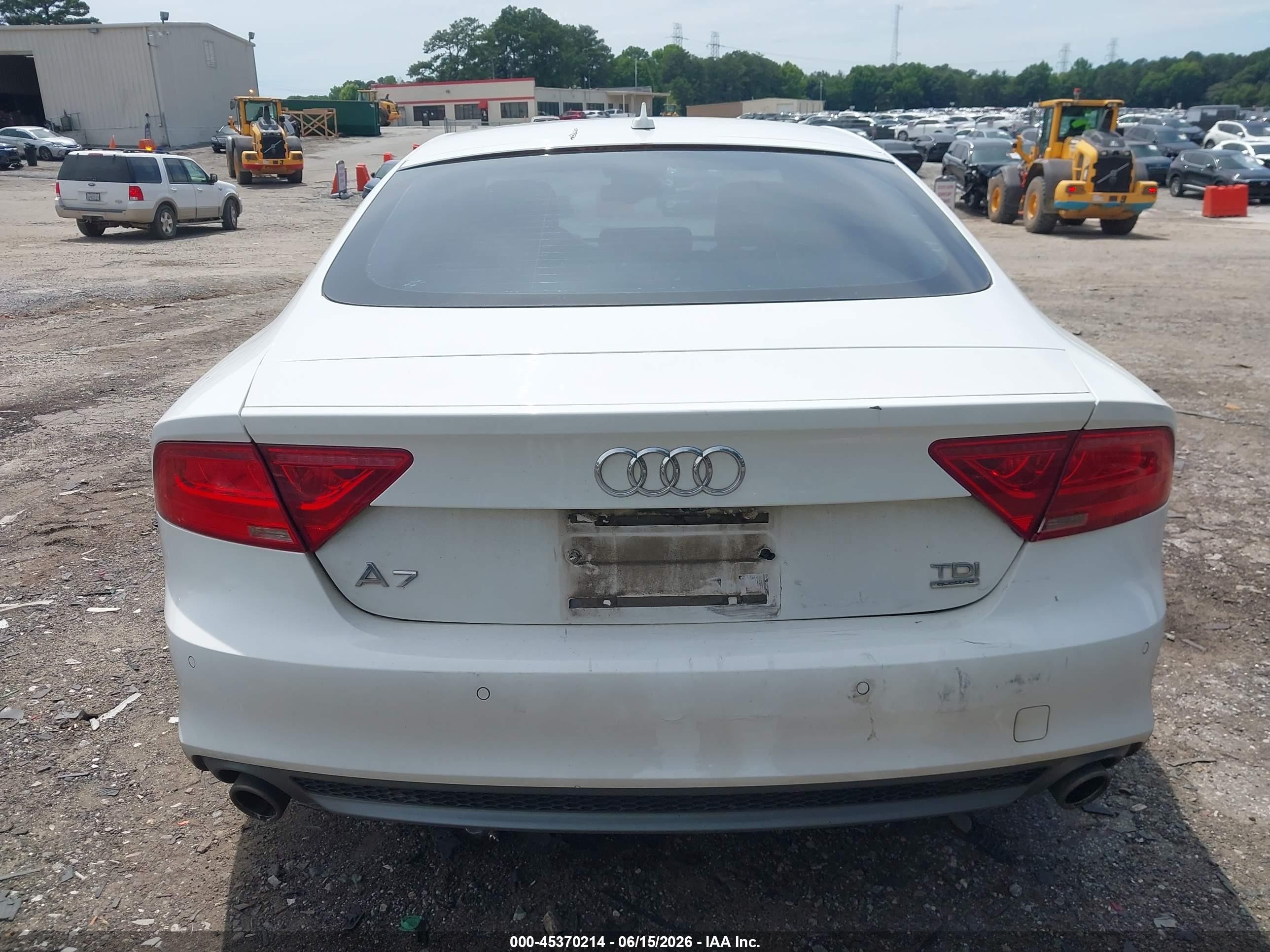 2015 Audi A7 3.0 Tdi Premium Plus White vin: WAU2MAFC8FN039352