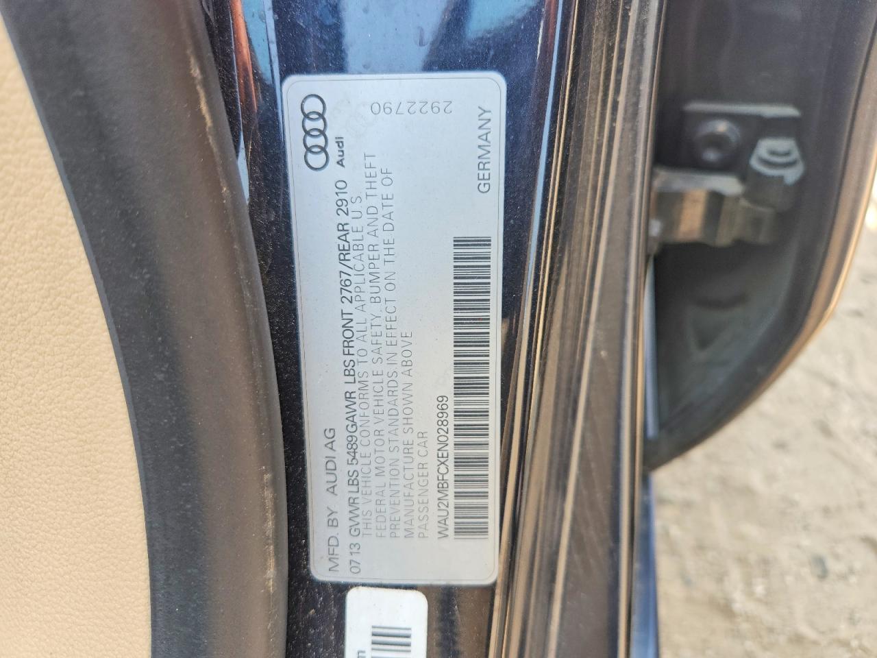 2014 Audi A7 Prestige Черный vin: WAU2MBFCXEN028969