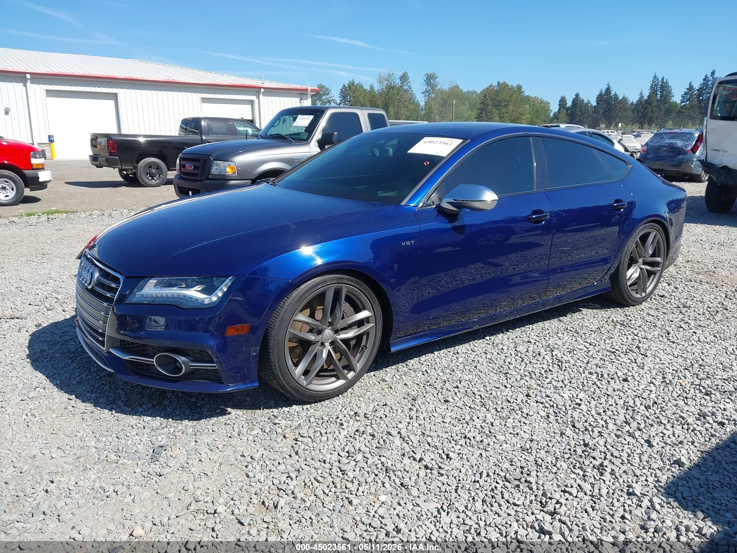 2013 Audi S7 4.0t Prestige Blue vin: WAU32AFC9DN037715
