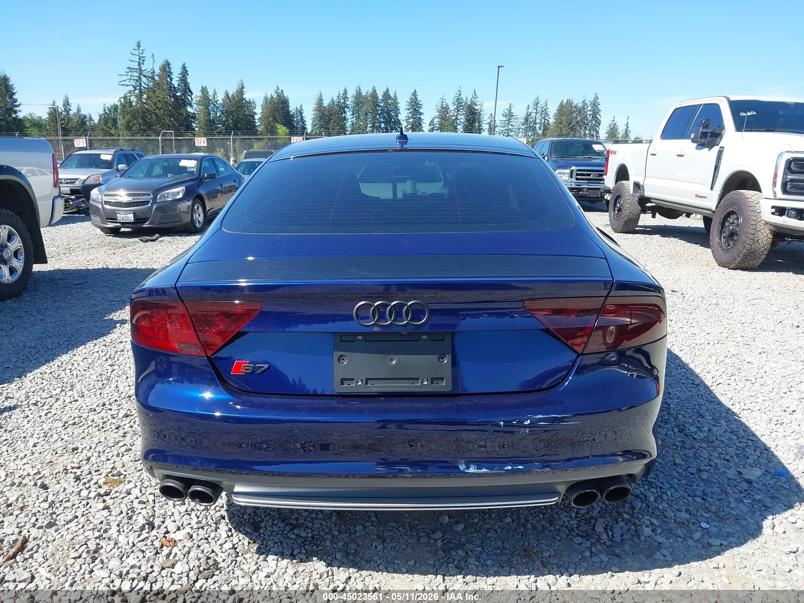 2013 Audi S7 4.0t Prestige Blue vin: WAU32AFC9DN037715
