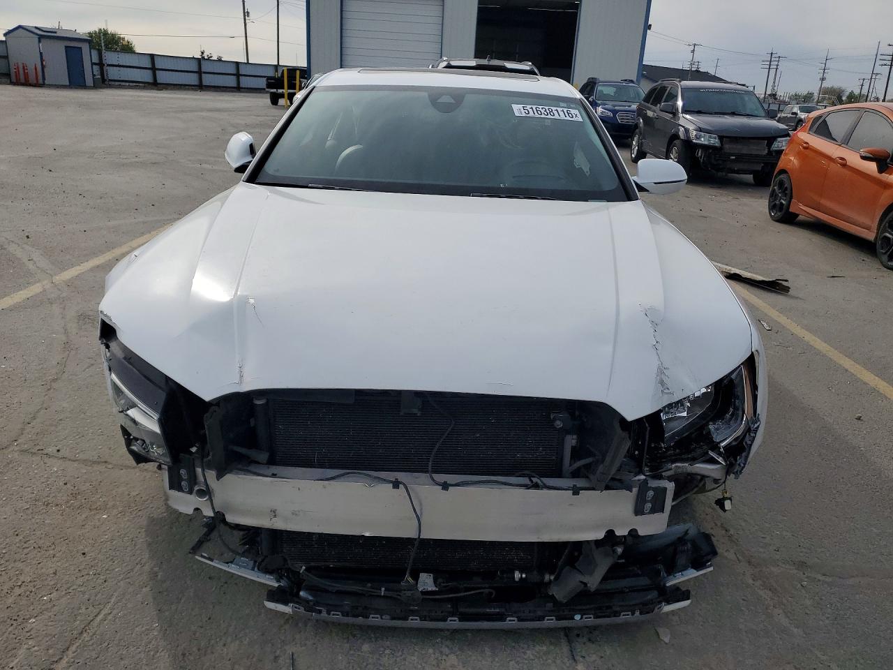 2015 Audi A8 L Quattro White vin: WAU32AFD2FN028267