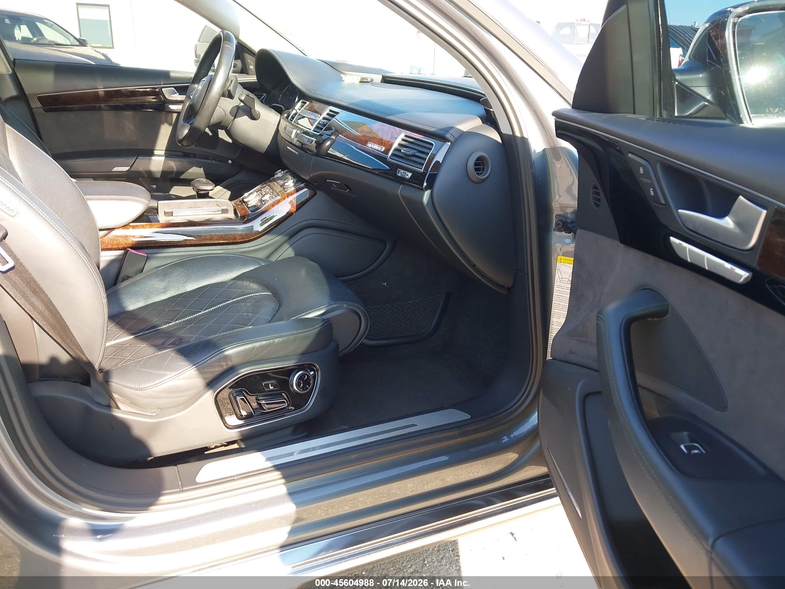 2015 Audi A8 L 4.0t Gray vin: WAU32AFD7FN002635