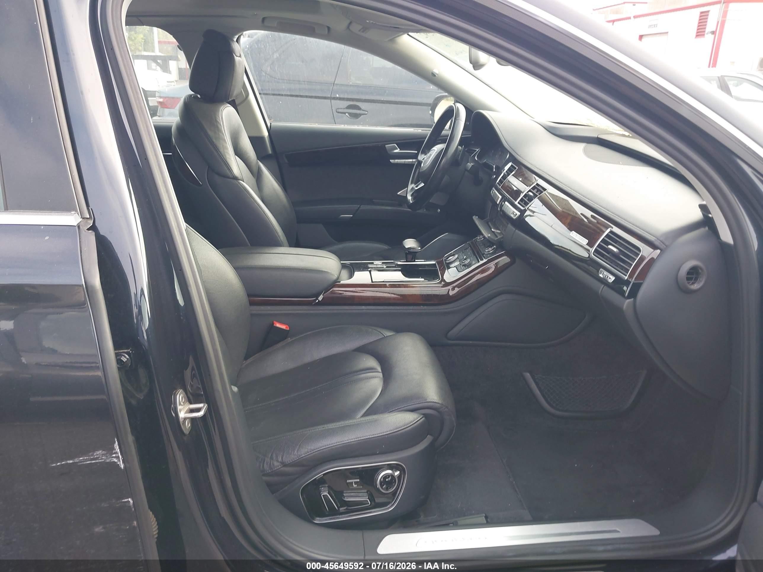 2015 Audi A8 L 4.0t Black vin: WAU32AFDXFN031241
