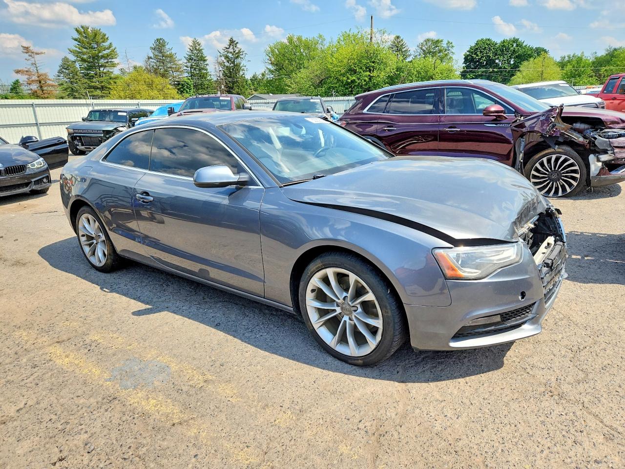 2013 Audi A5 Prestige Серый vin: WAU3FAFR7DA017768