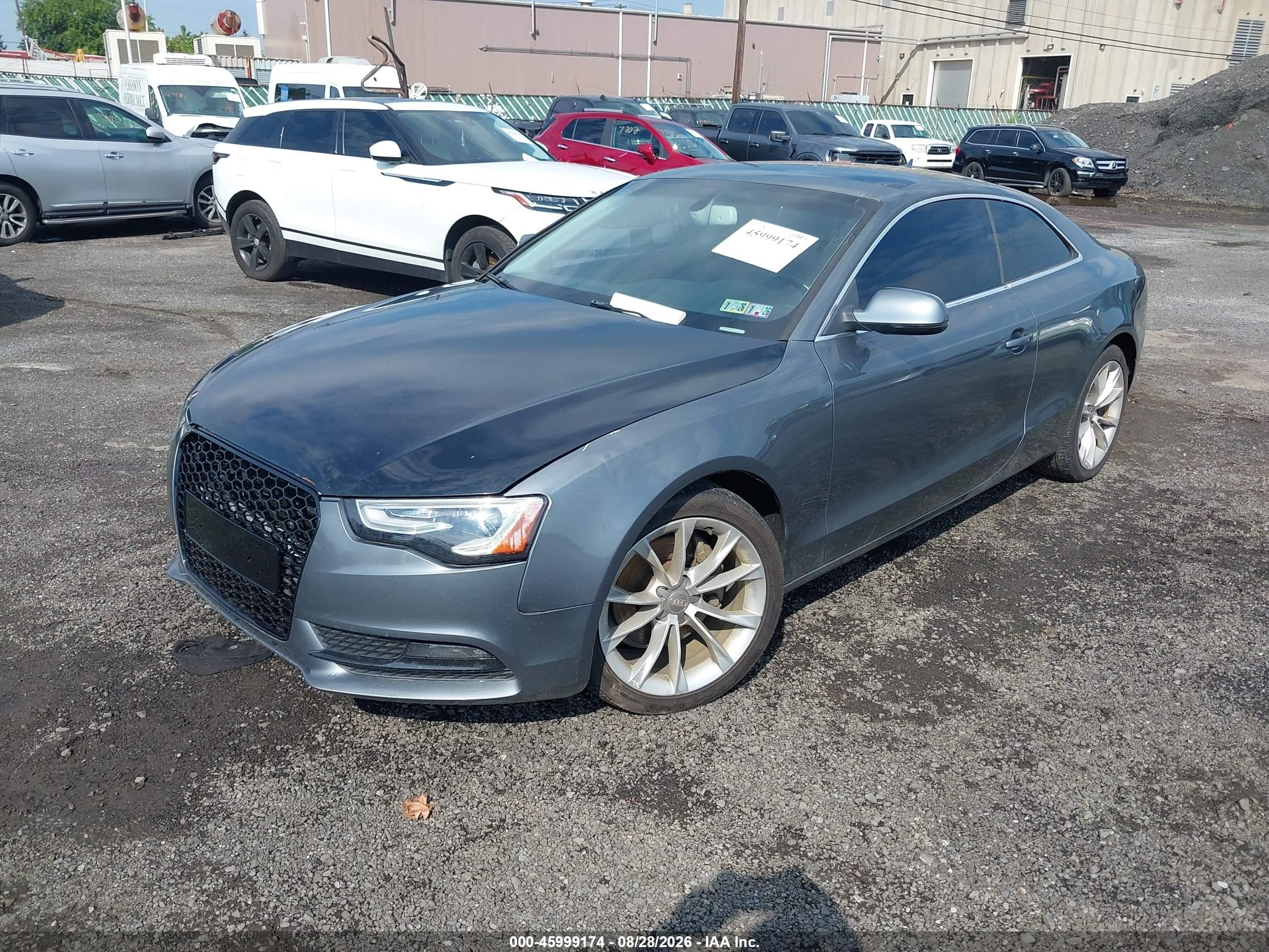 2013 Audi A5 2.0t Premium Gray vin: WAU3FAFR7DA017768