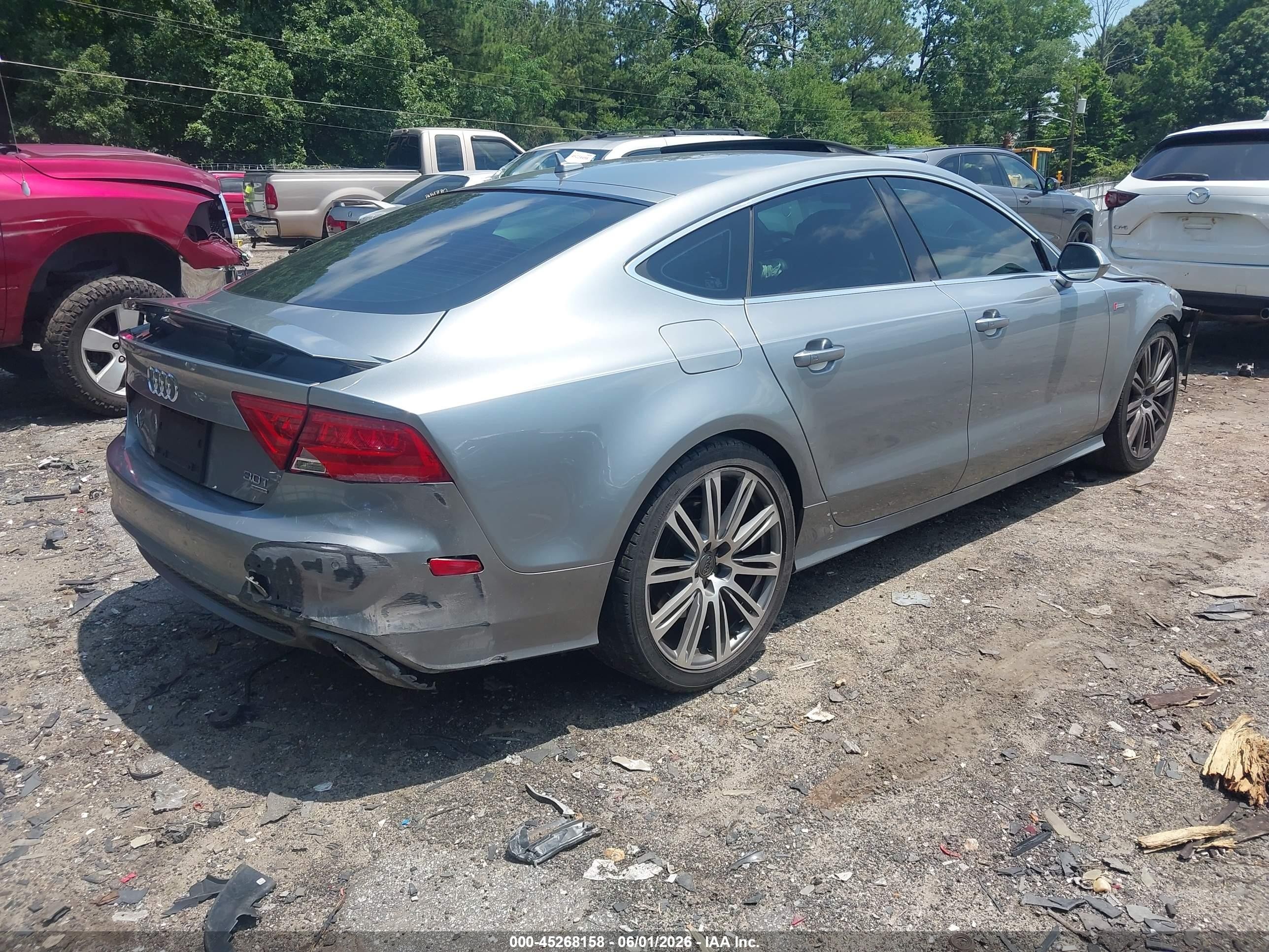 2013 Audi A7 3.0t Premium Gray vin: WAU3GAFC5DN042654