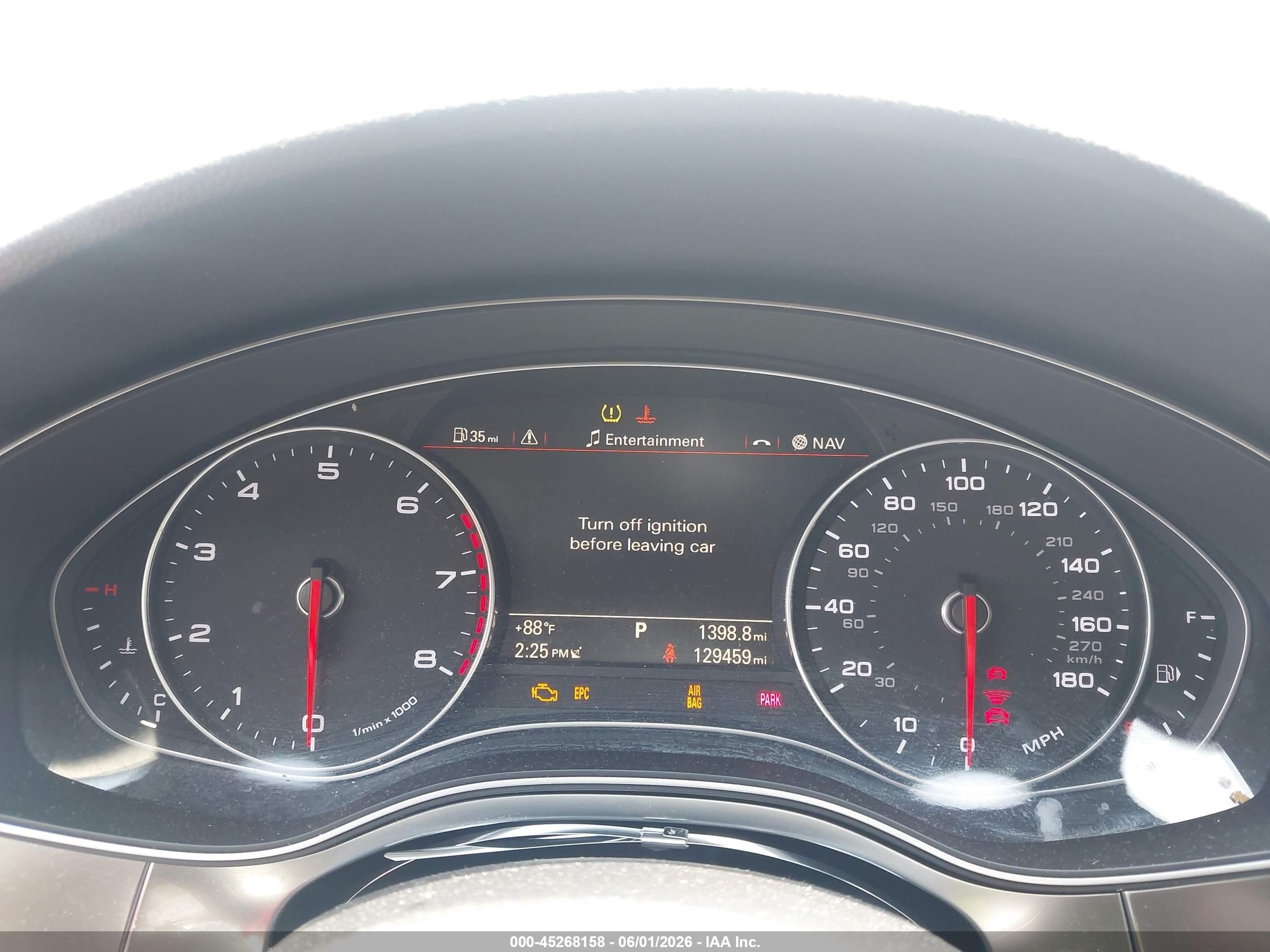 2013 Audi A7 3.0t Premium Gray vin: WAU3GAFC5DN042654