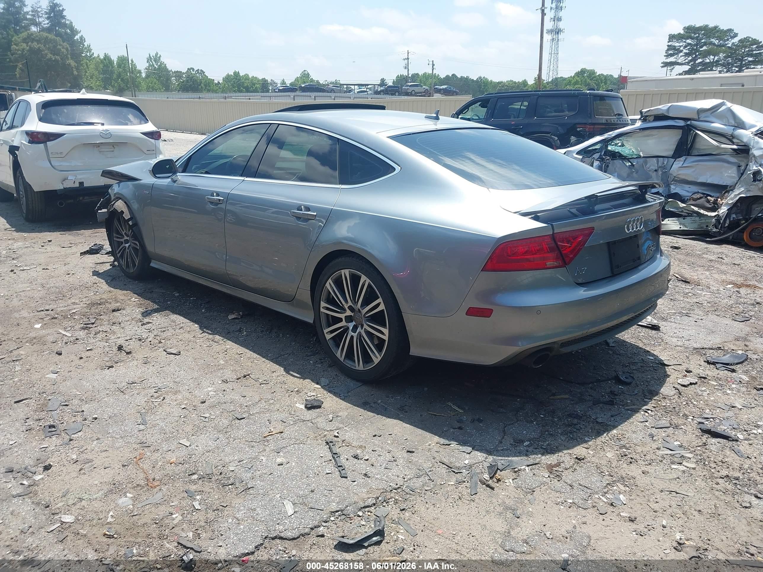 2013 Audi A7 3.0t Premium Gray vin: WAU3GAFC5DN042654