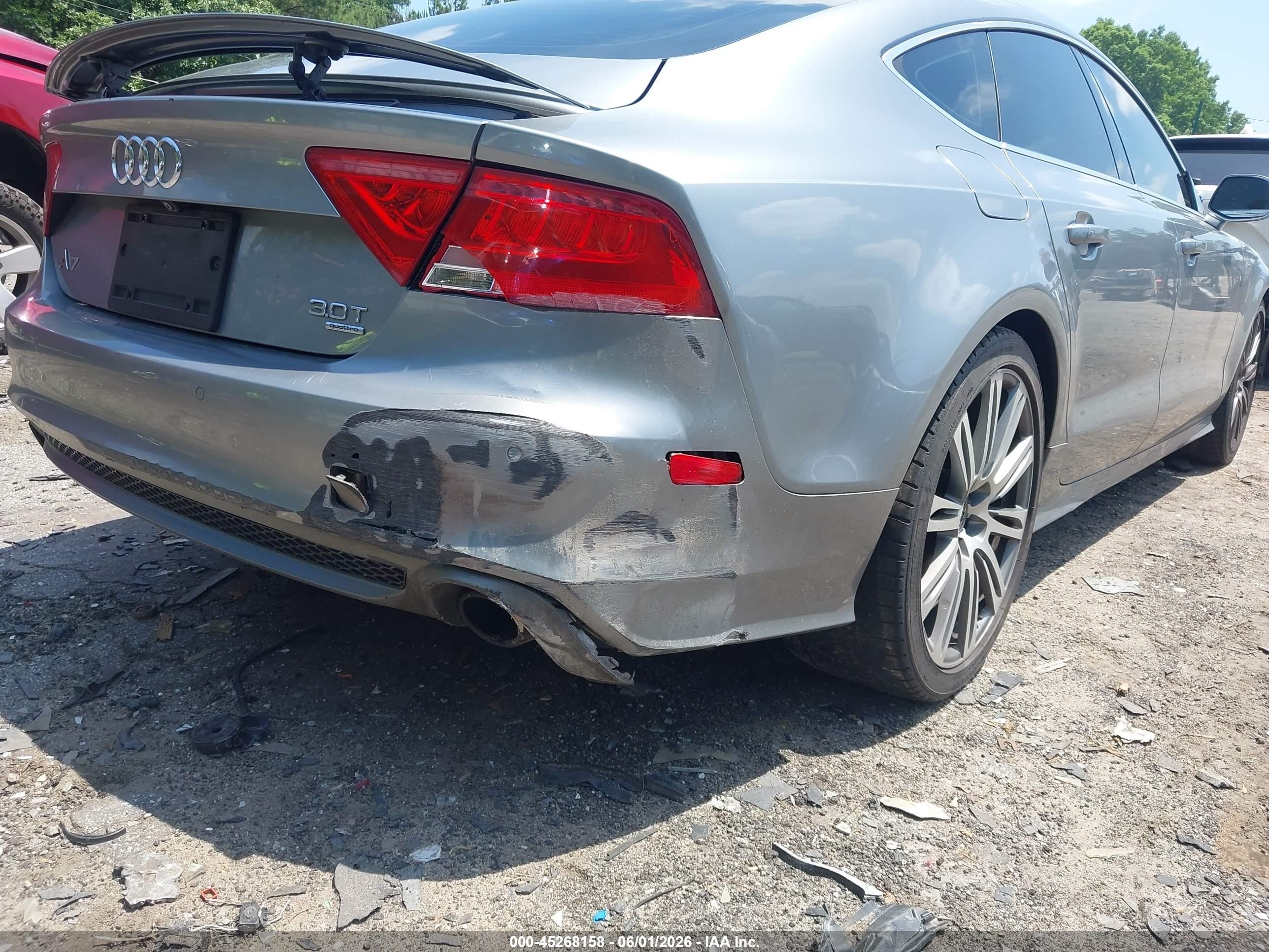 2013 Audi A7 3.0t Premium Gray vin: WAU3GAFC5DN042654