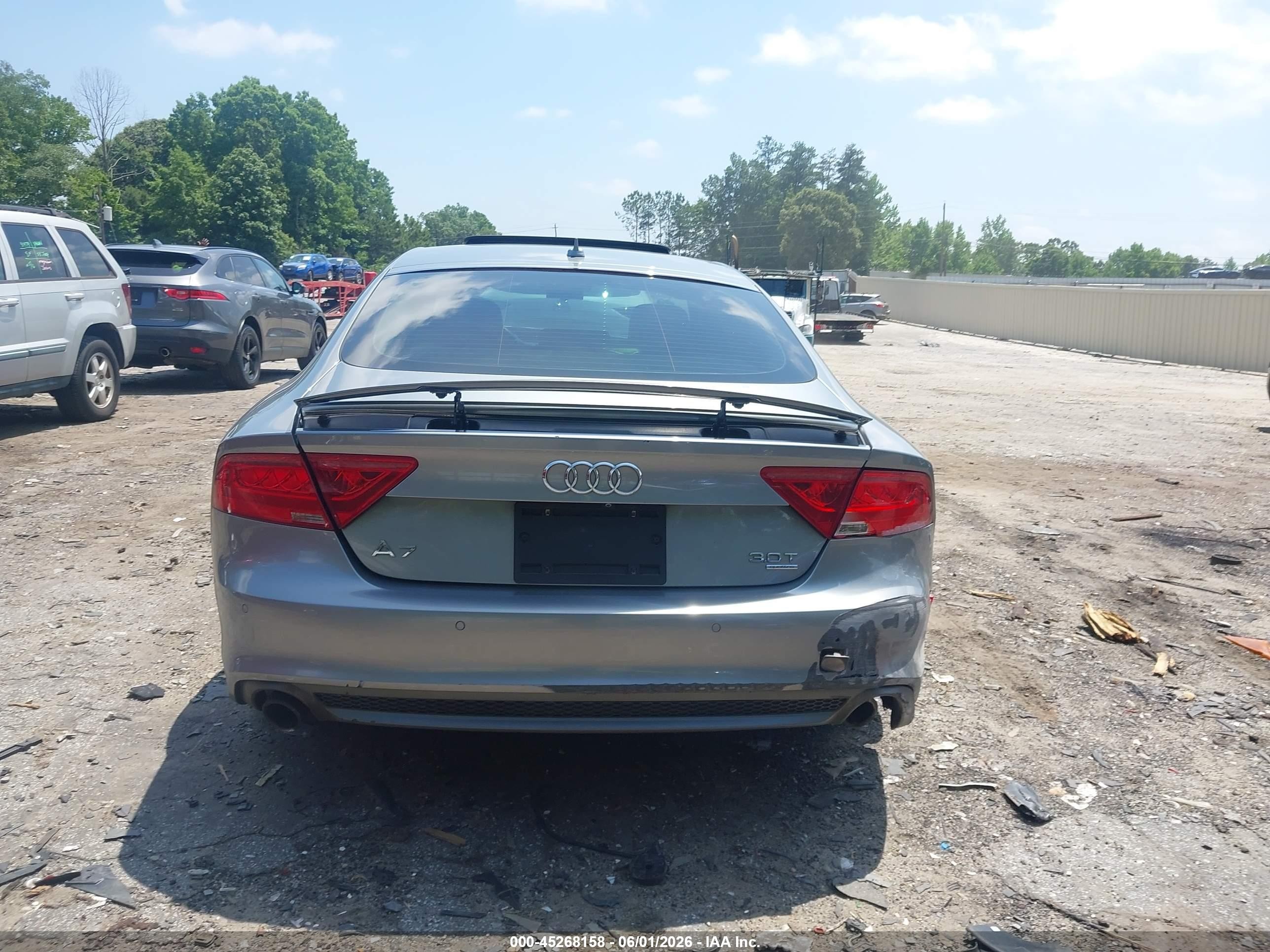 2013 Audi A7 3.0t Premium Gray vin: WAU3GAFC5DN042654