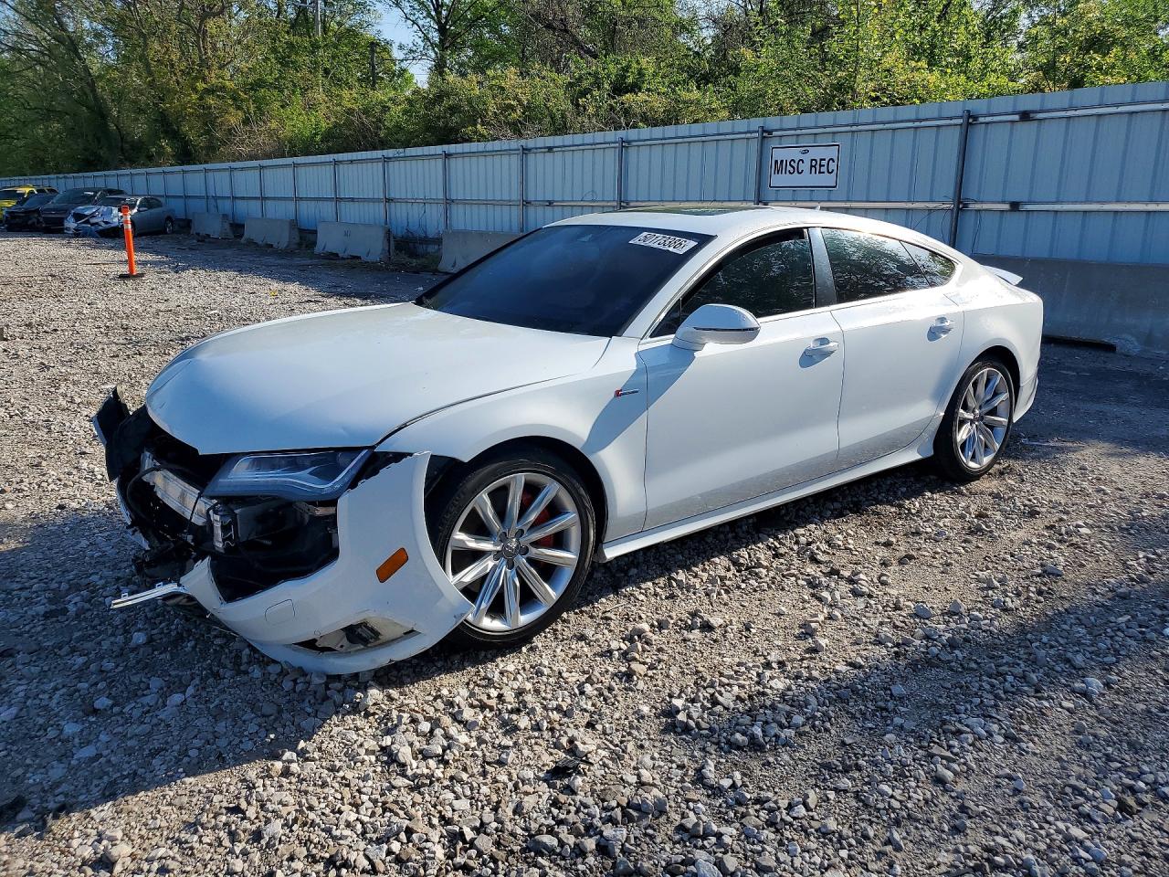 2012 Audi A7 Prestige White vin: WAU3GAFC9CN163556