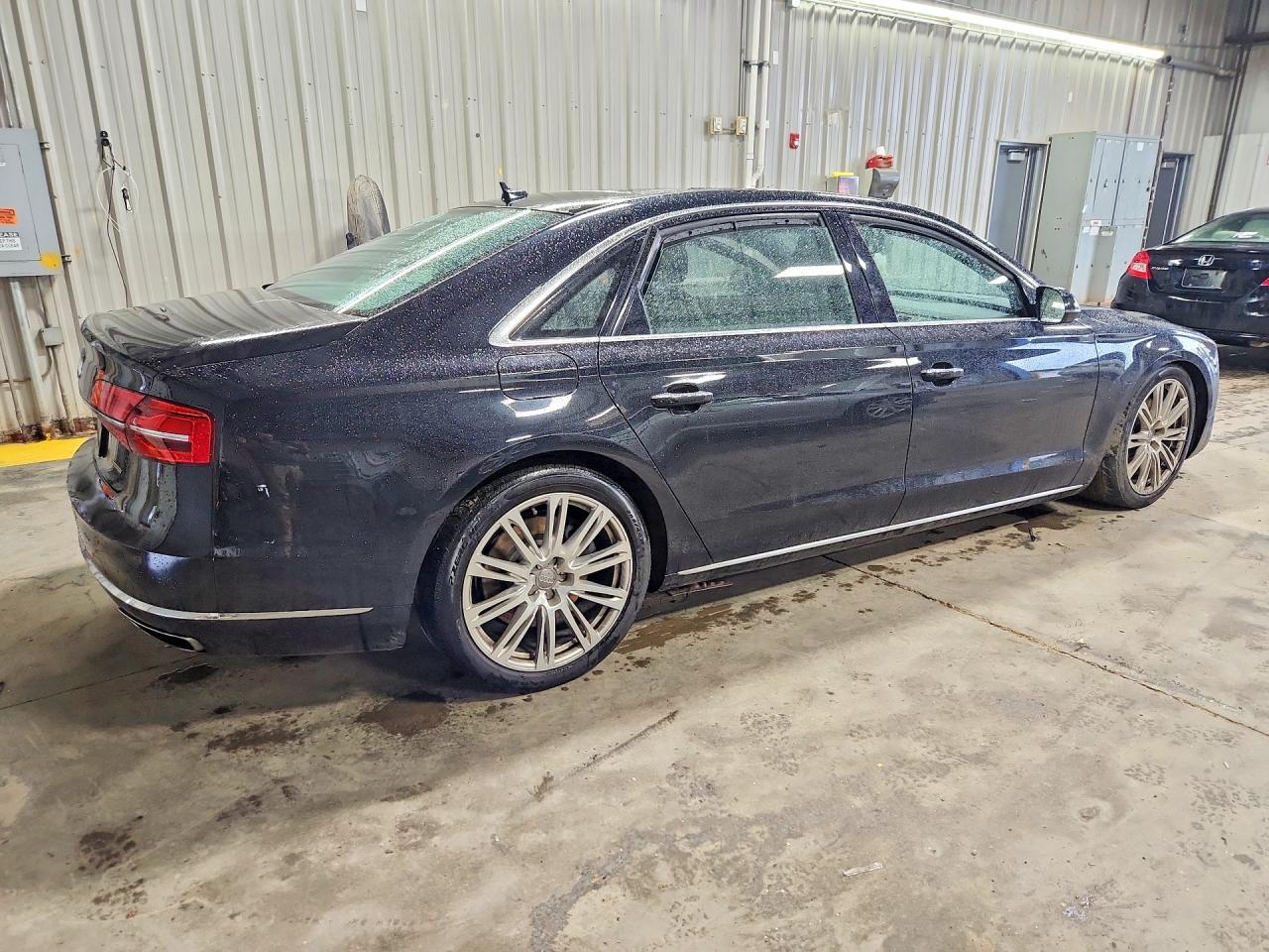 2015 Audi A8 L Quattro Black vin: WAU3GAFD0FN012358