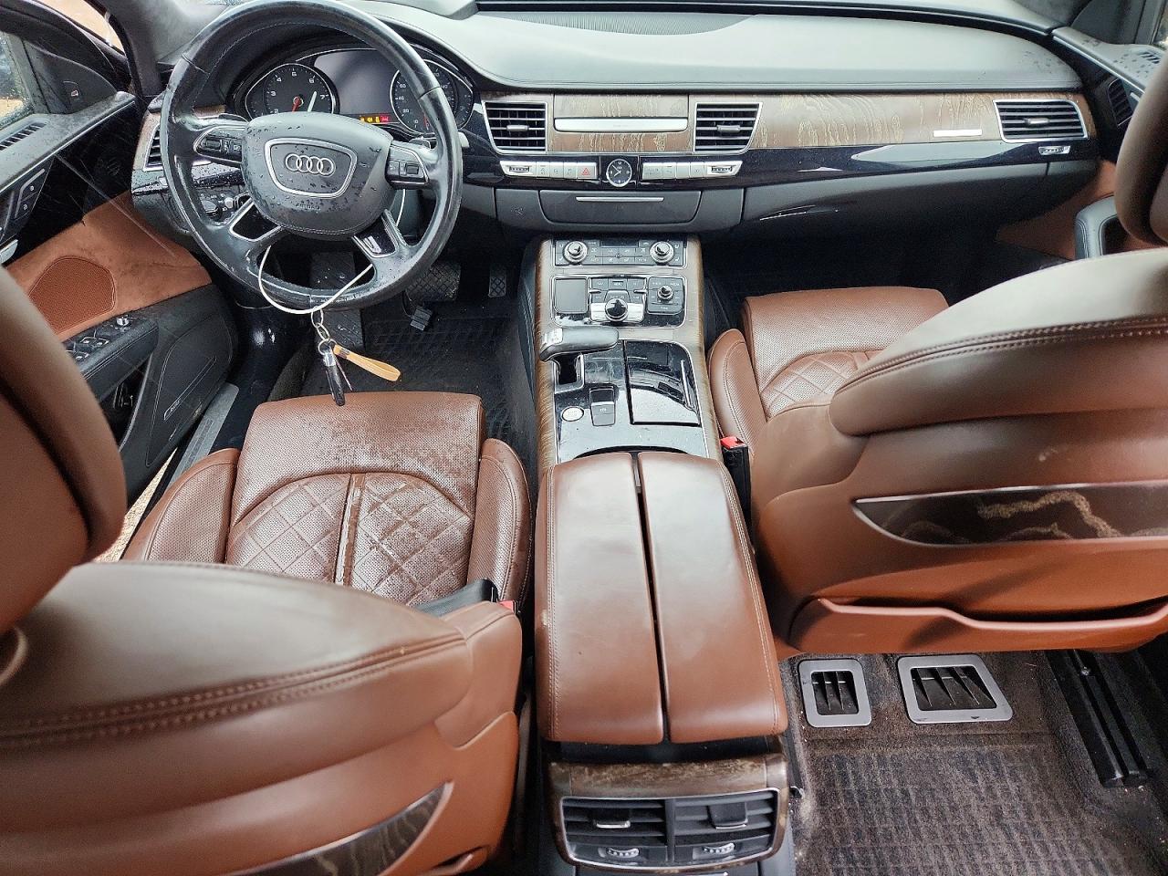 2015 Audi A8 L Quattro Black vin: WAU3GAFD0FN012358