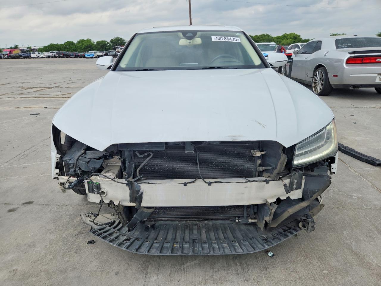 2015 Audi A8 L Quattro White vin: WAU3GAFD2FN029453