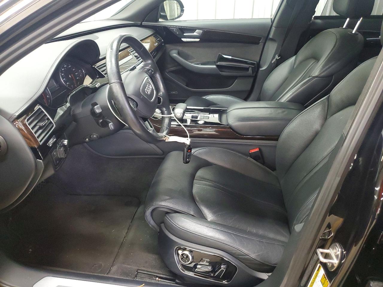 2015 Audi A8 L Quattro Black vin: WAU3GAFD2FN040520