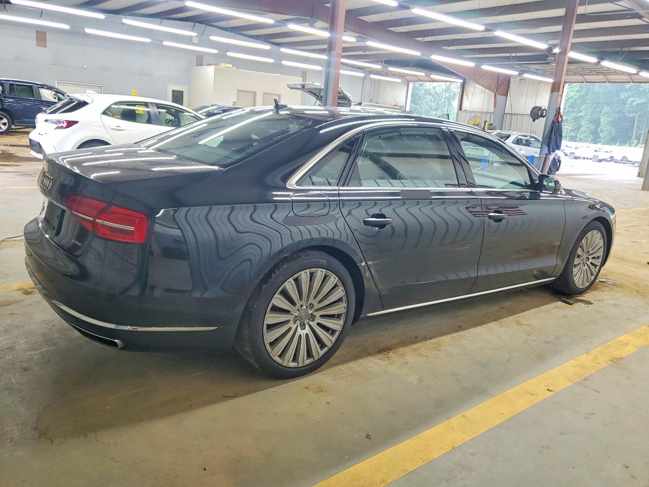 2015 Audi A8 L Quattro Black vin: WAU3GAFD2FN040520