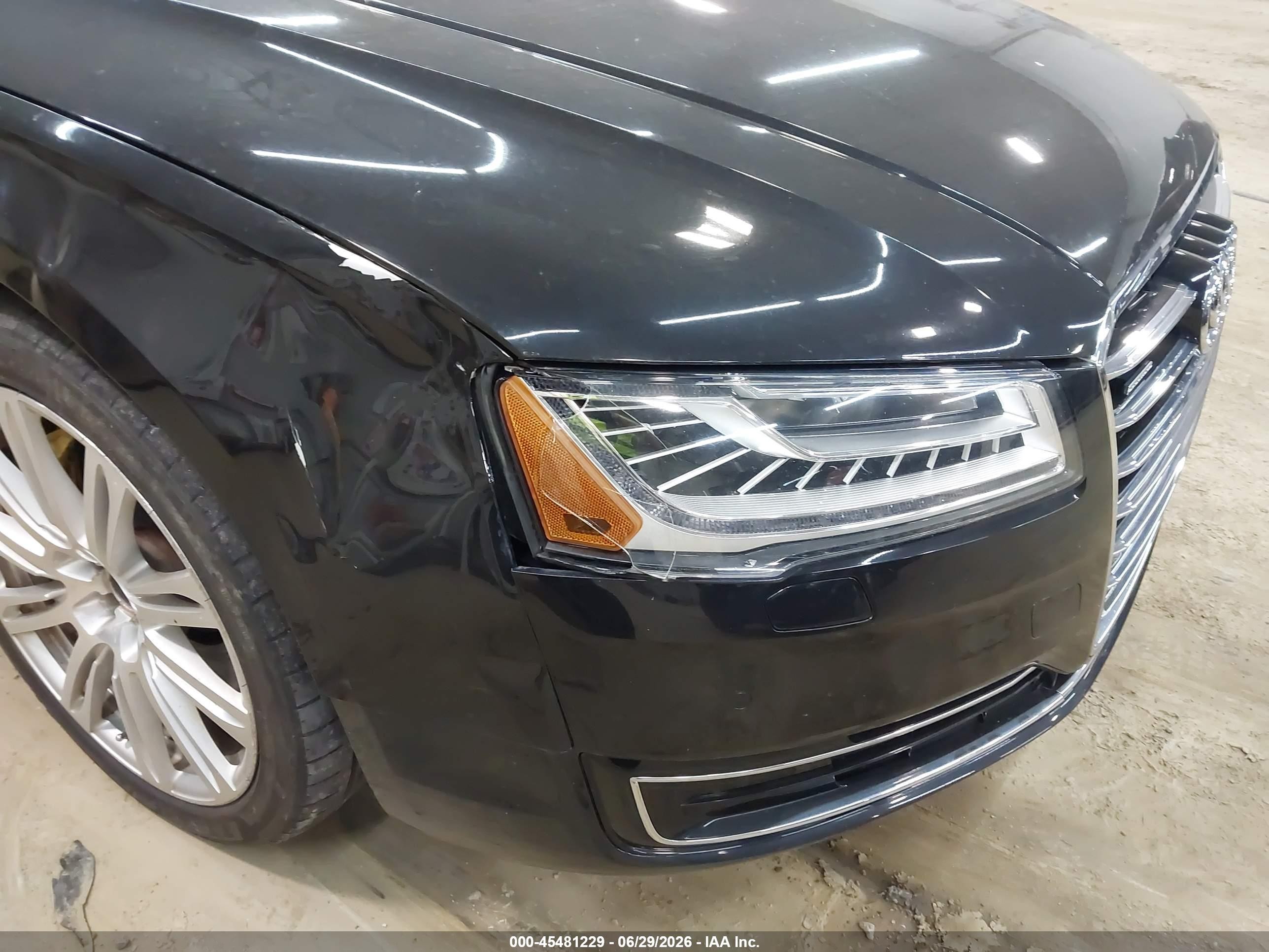 2015 Audi A8 L 3.0t Black vin: WAU3GAFD5FN040897