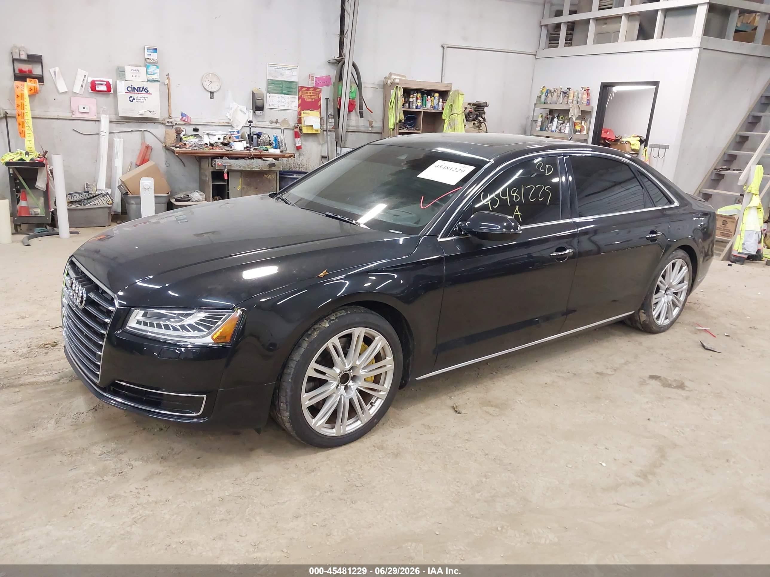 2015 Audi A8 L 3.0t Black vin: WAU3GAFD5FN040897