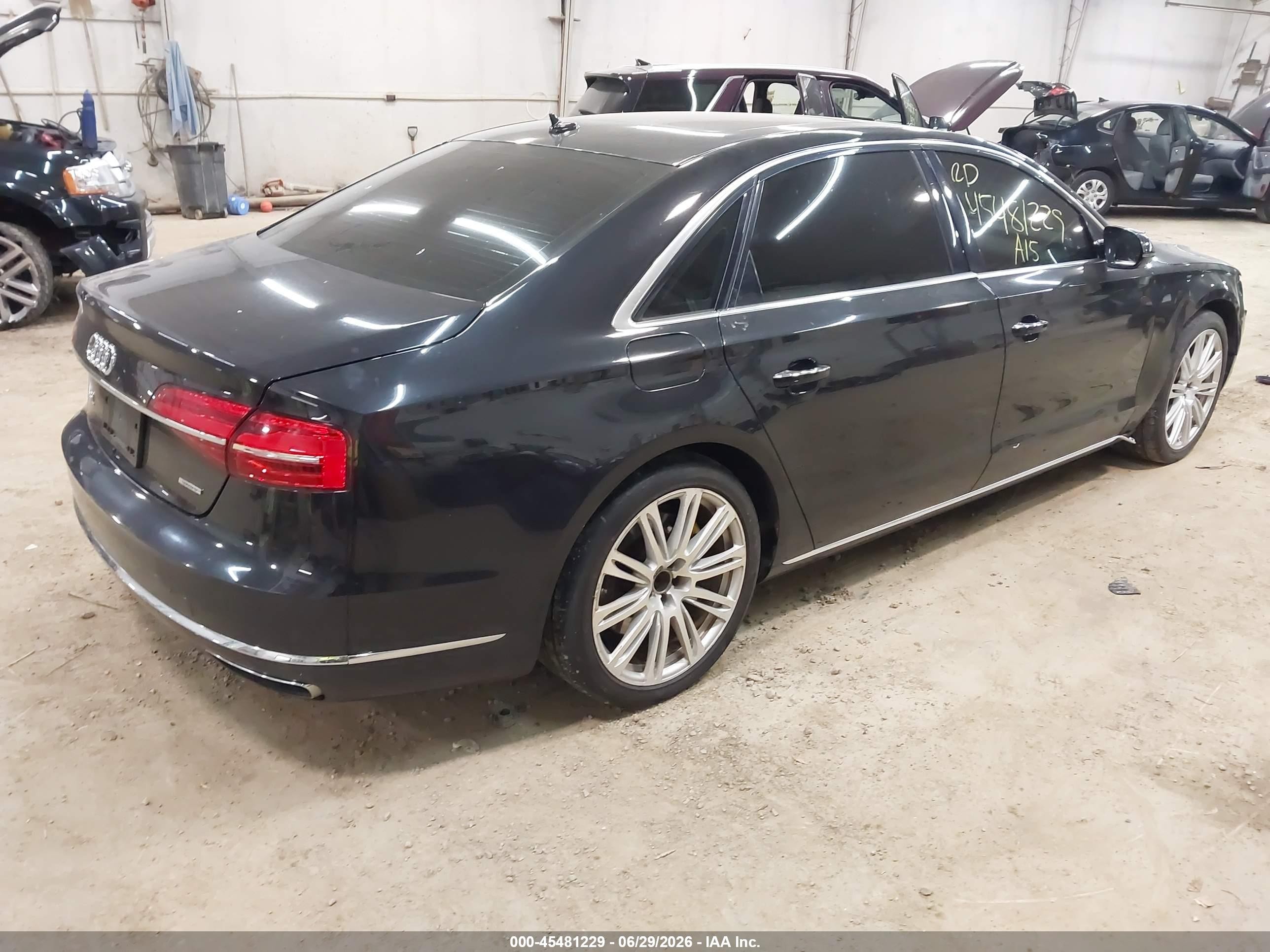 2015 Audi A8 L 3.0t Black vin: WAU3GAFD5FN040897