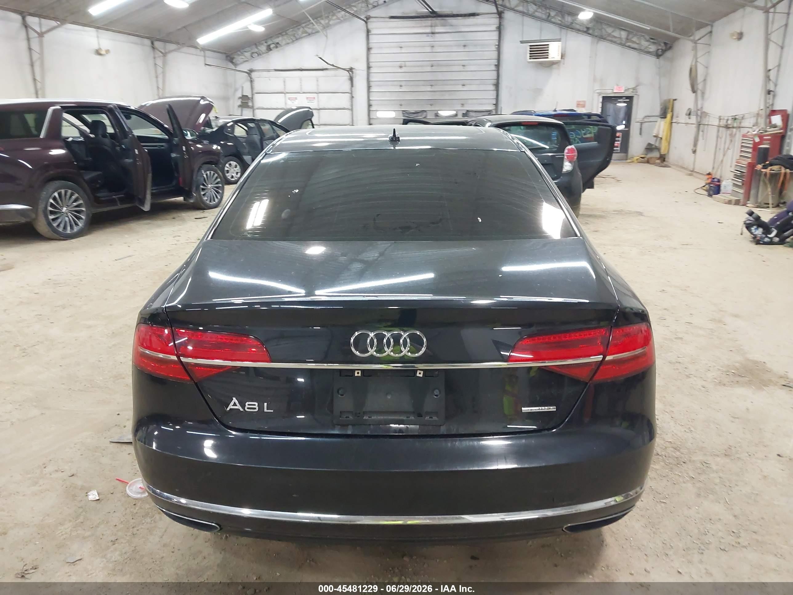 2015 Audi A8 L 3.0t Black vin: WAU3GAFD5FN040897