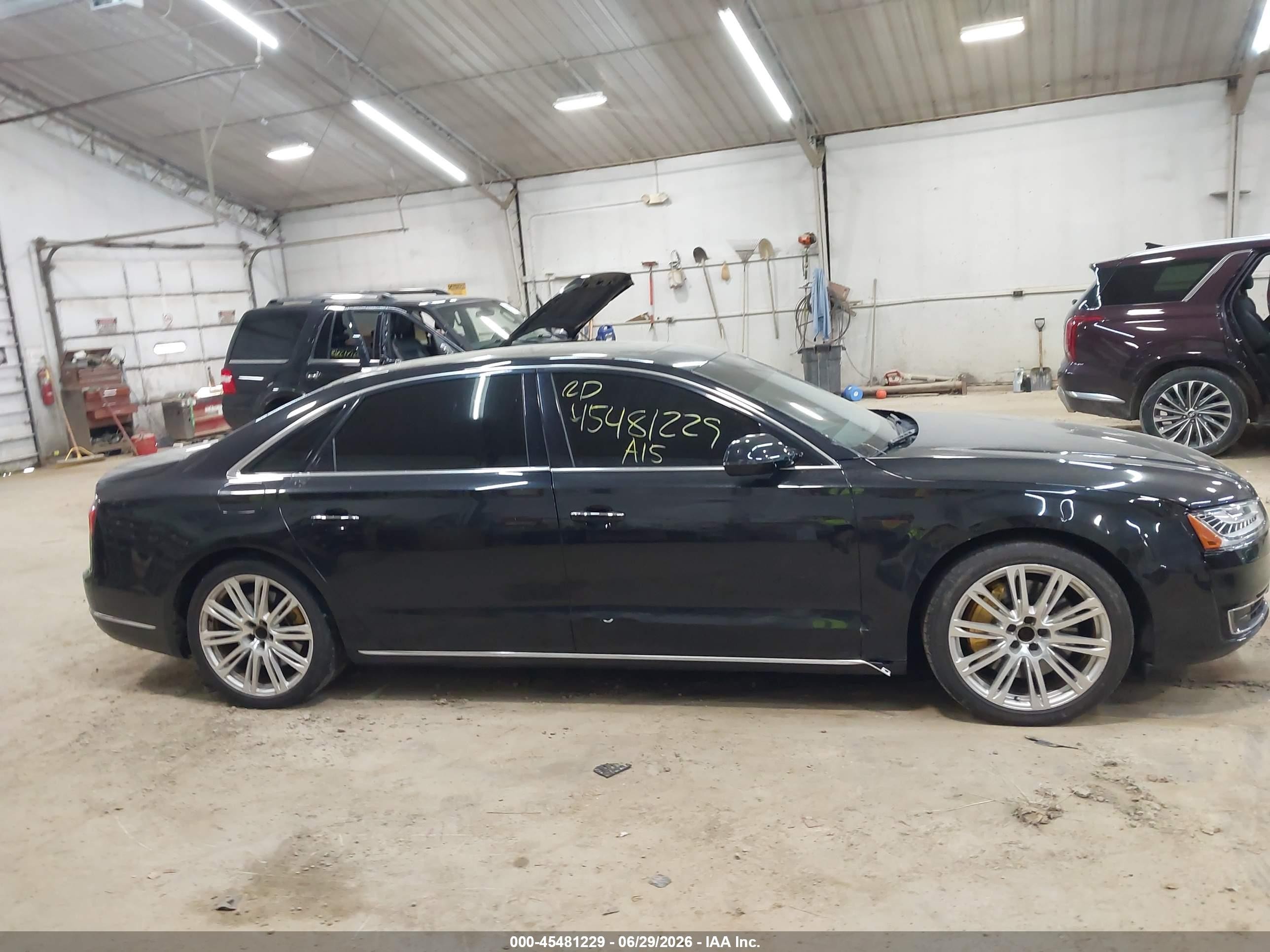 2015 Audi A8 L 3.0t Black vin: WAU3GAFD5FN040897