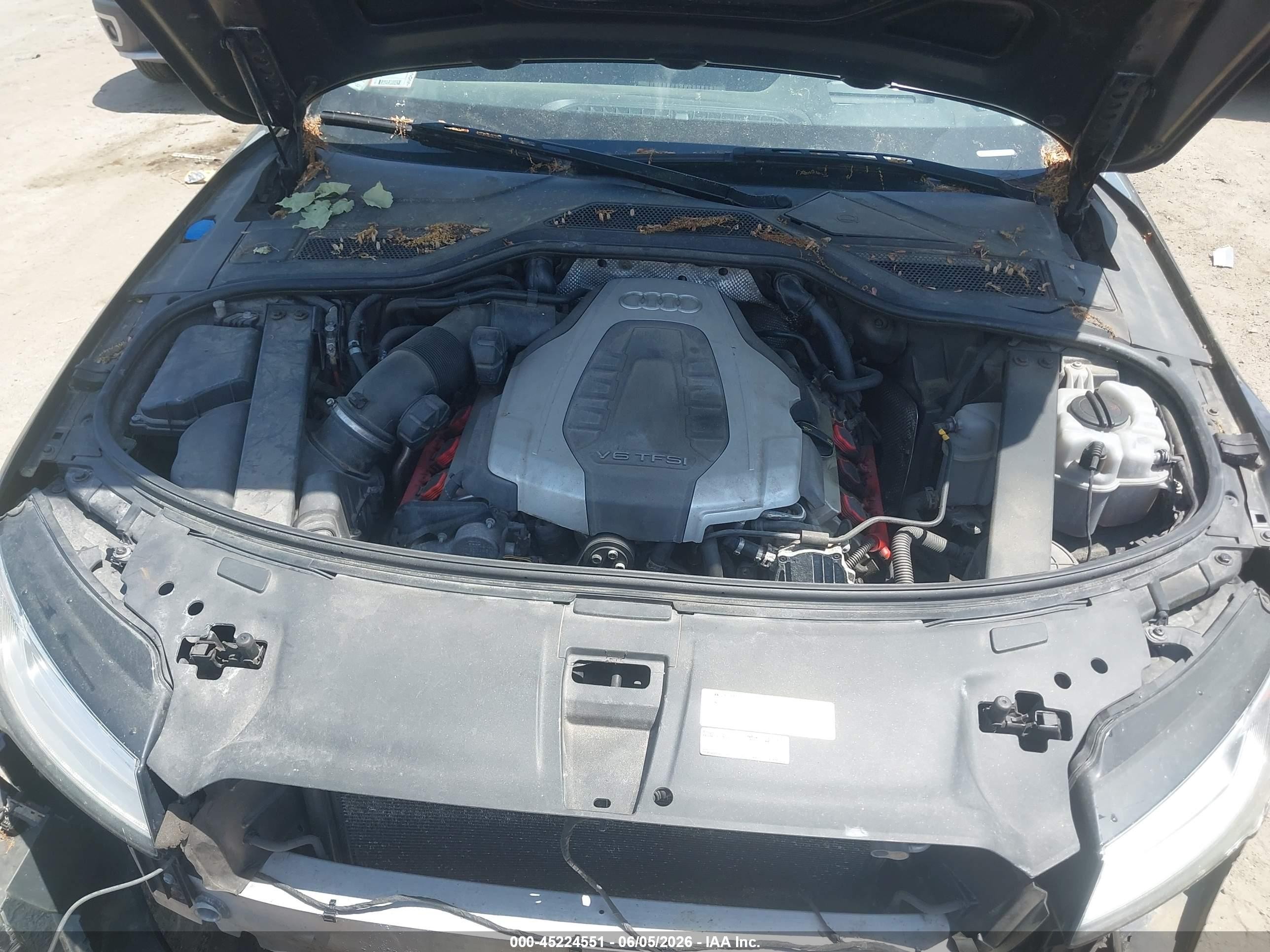 2015 Audi A8 L 3.0t Gray vin: WAU3GAFD6FN008752