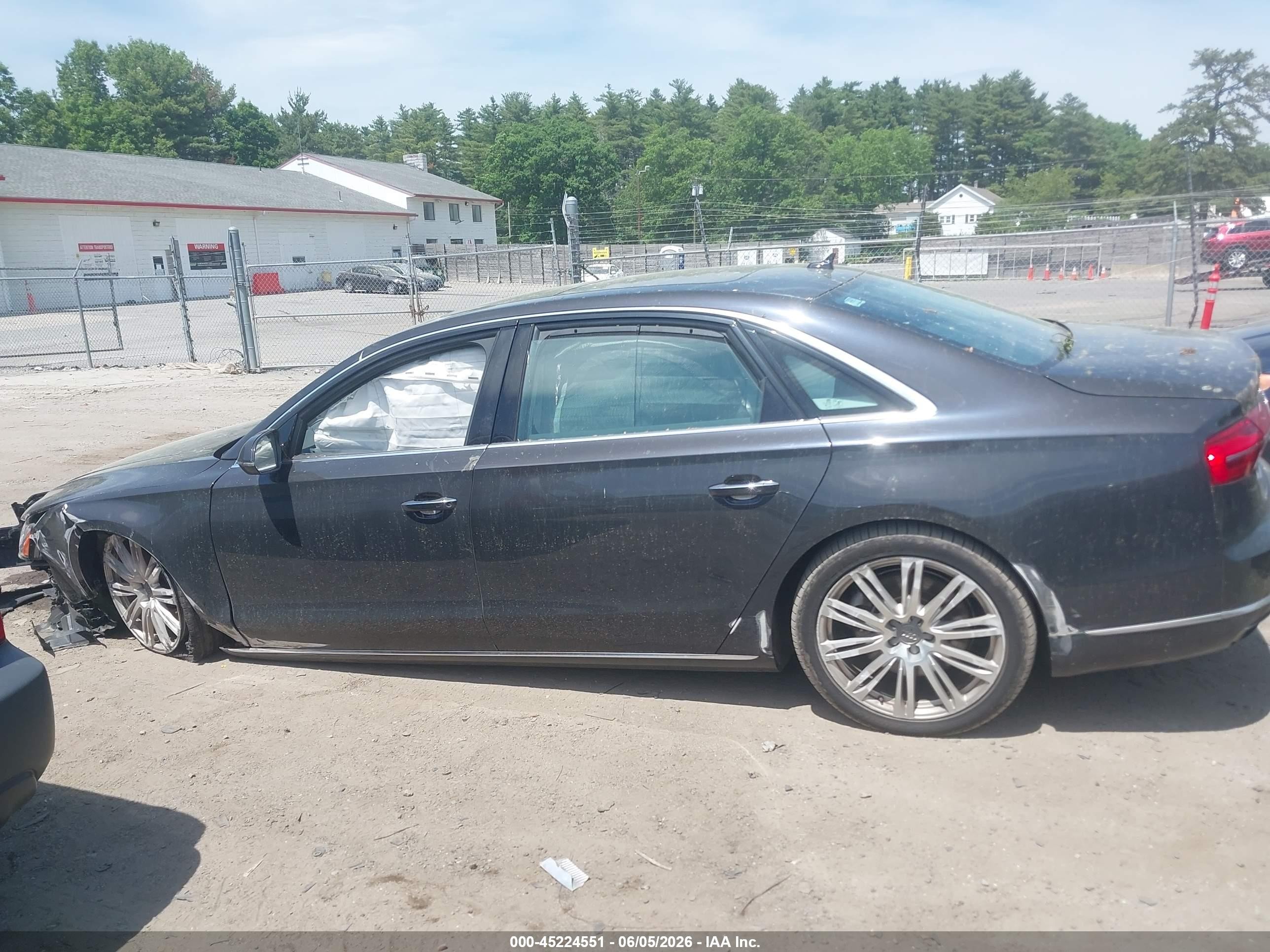 2015 Audi A8 L 3.0t Gray vin: WAU3GAFD6FN008752