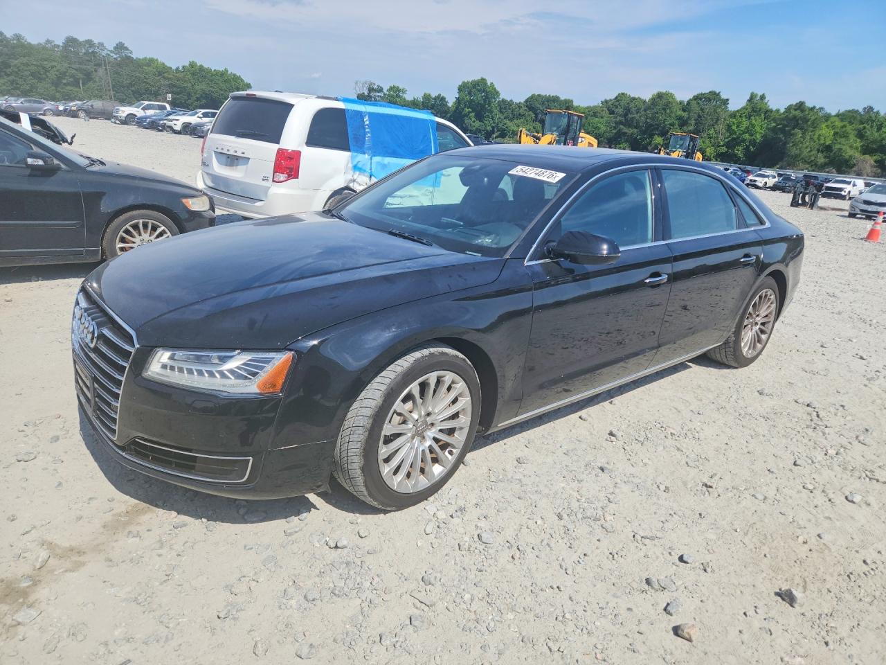 2015 Audi A8 L Quattro Black vin: WAU3GAFD6FN015829