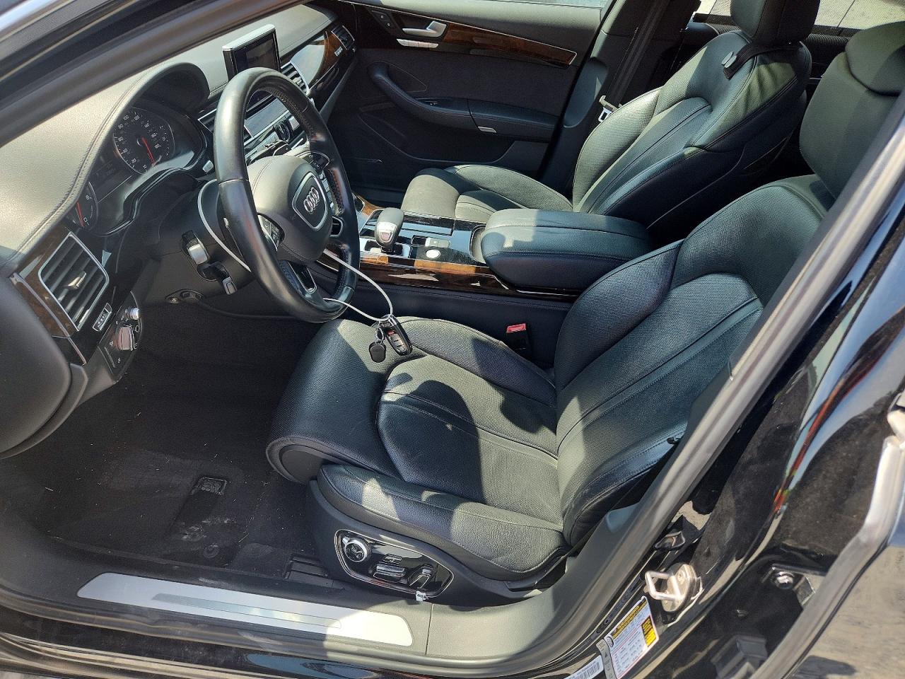2015 Audi A8 L Quattro Black vin: WAU3GAFD6FN015829
