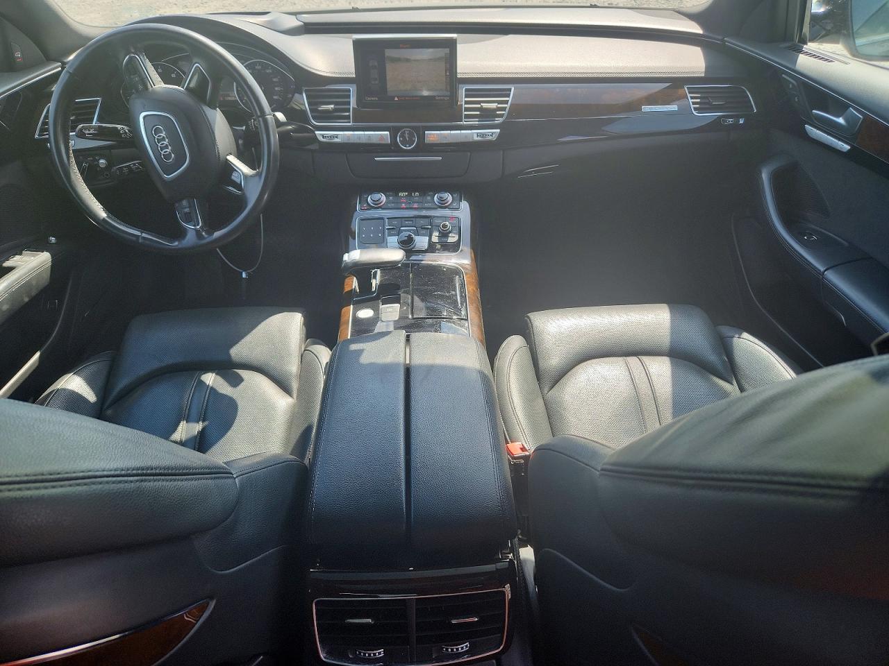 2015 Audi A8 L Quattro Black vin: WAU3GAFD6FN015829