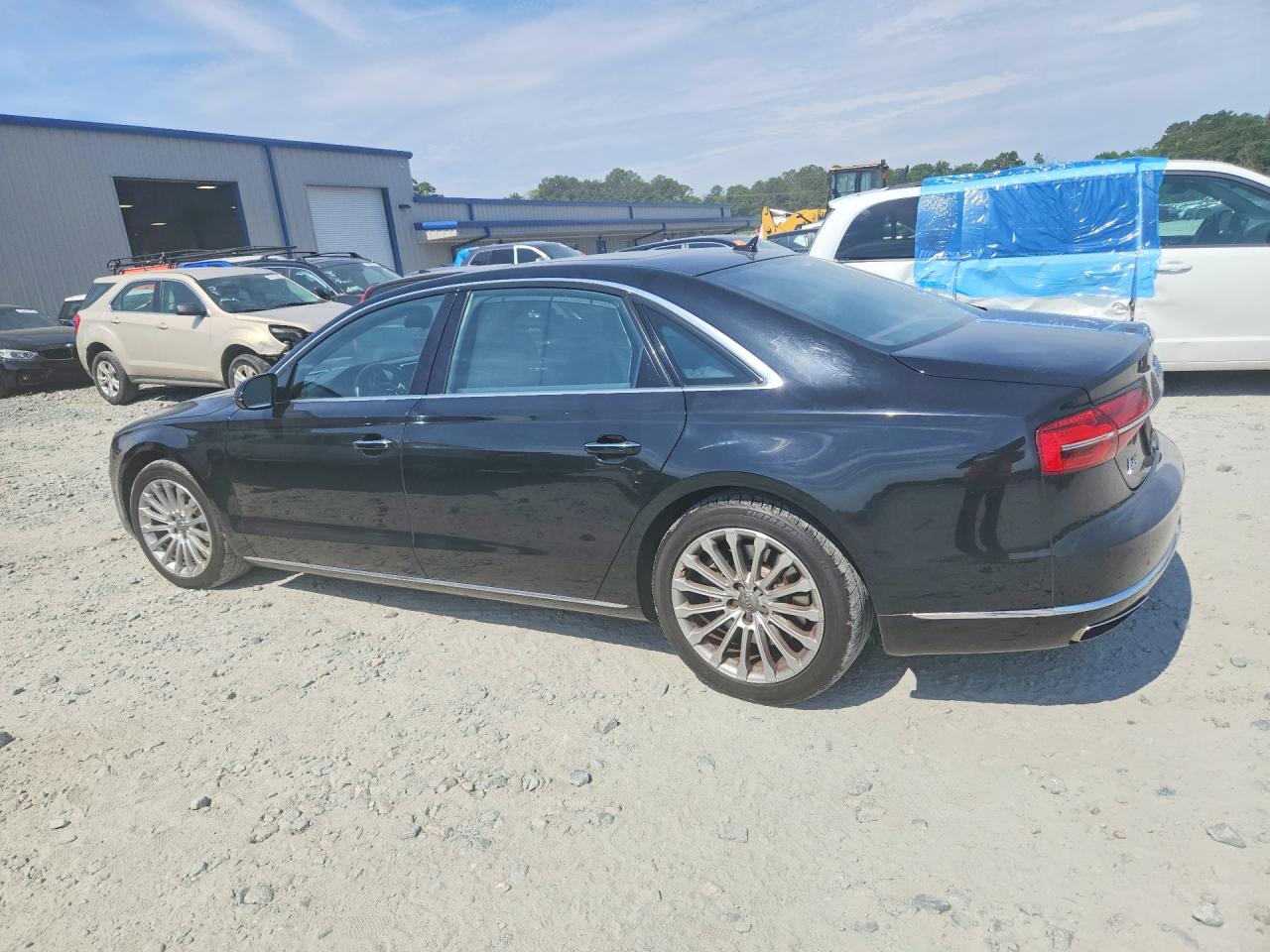2015 Audi A8 L Quattro Black vin: WAU3GAFD6FN015829