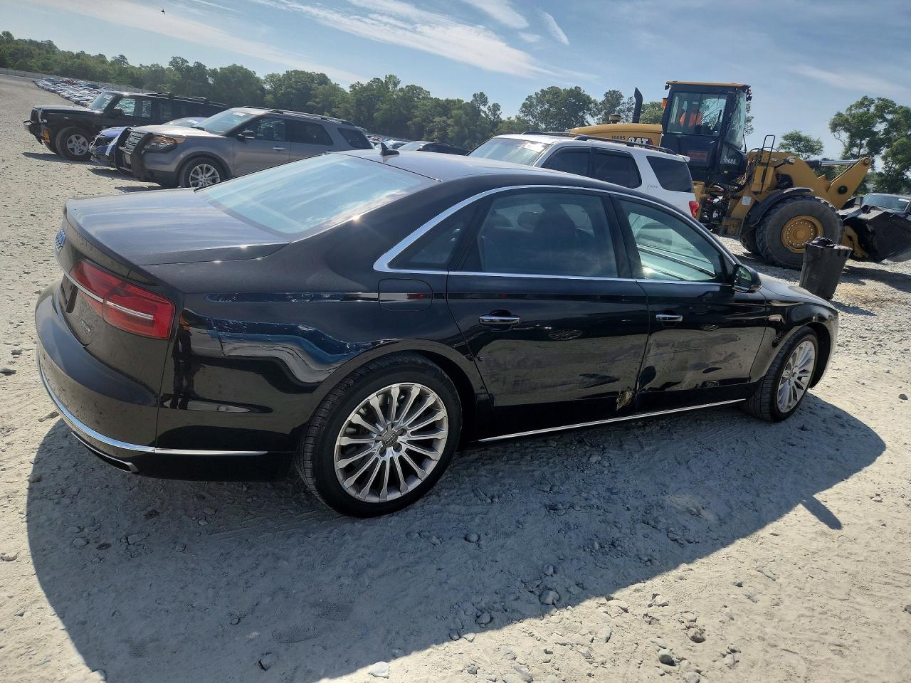 2015 Audi A8 L Quattro Black vin: WAU3GAFD6FN015829