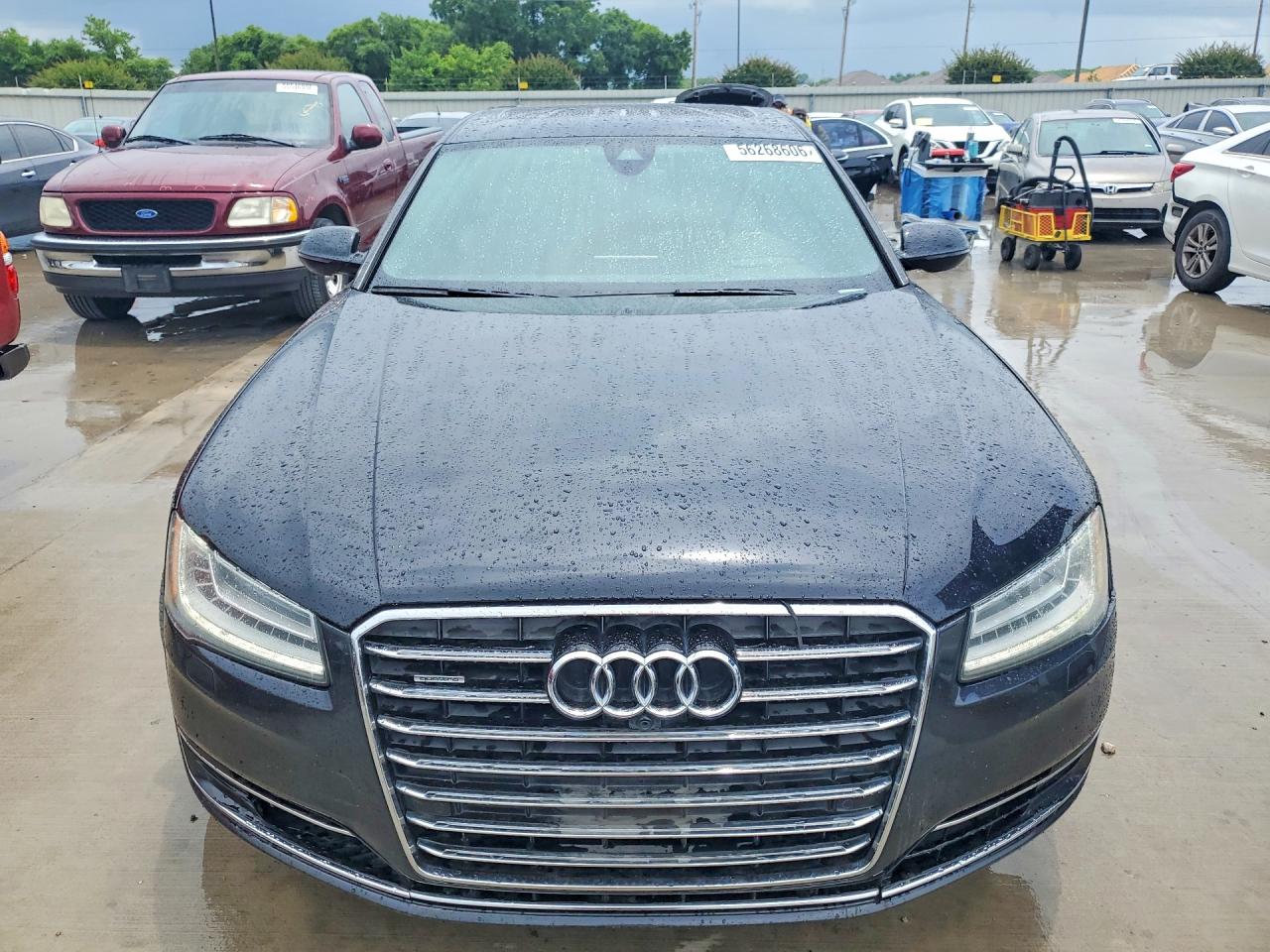 2015 Audi A8 L Quattro Black vin: WAU3GAFD6FN031318