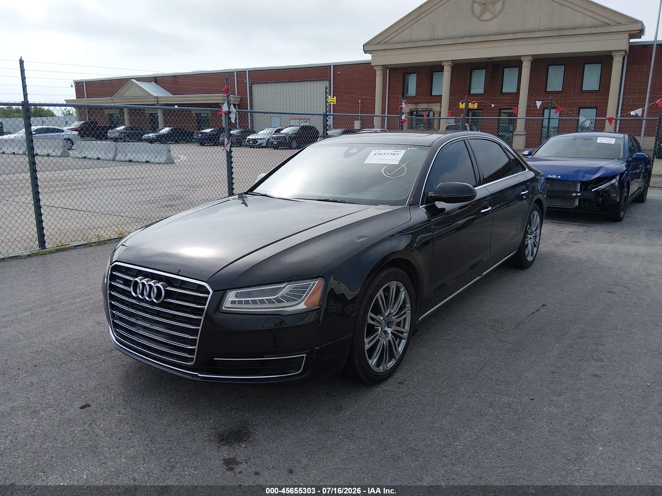 2015 Audi A8 L 3.0t Черный vin: WAU3GAFD6FN031318