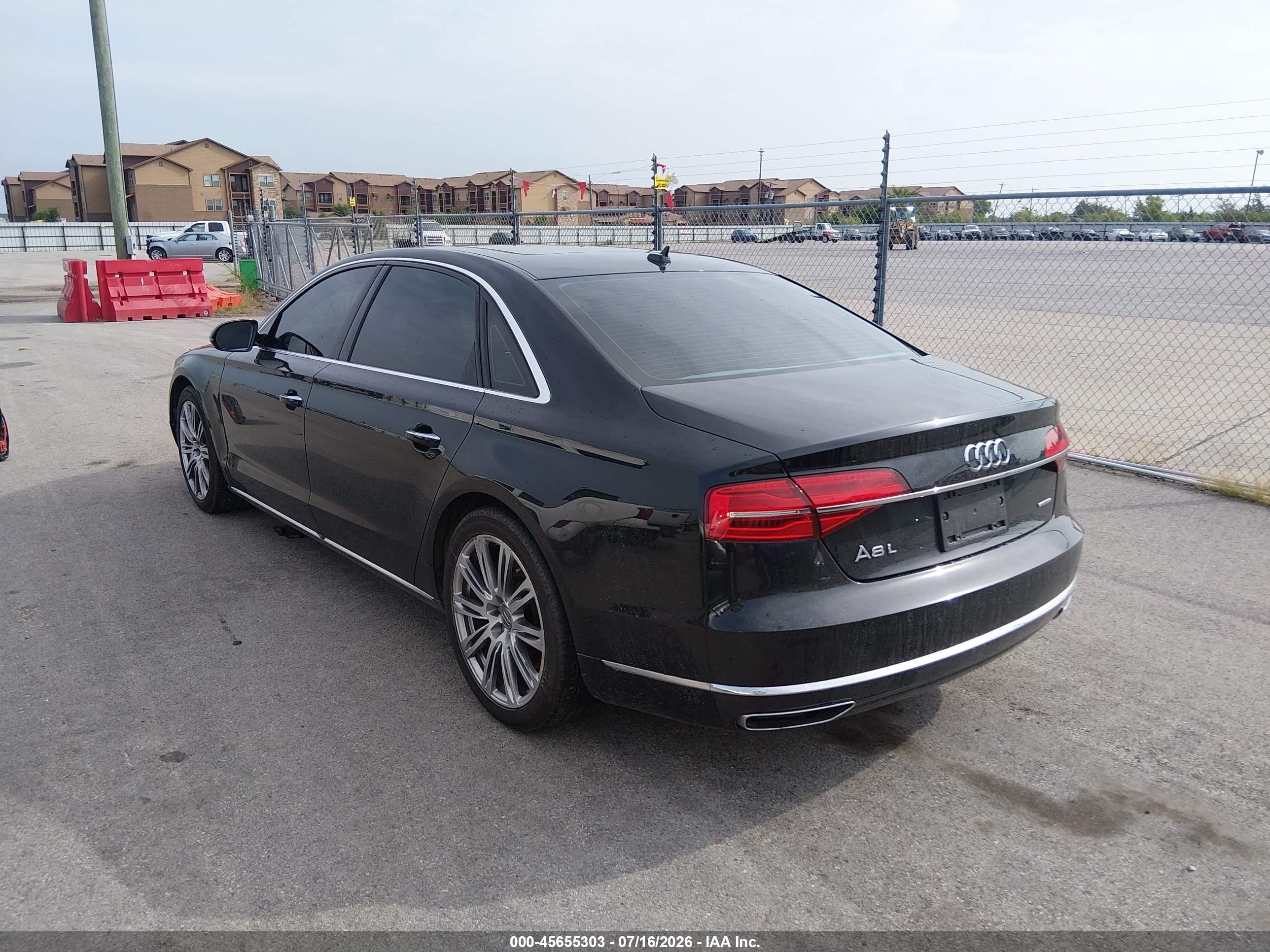 2015 Audi A8 L 3.0t Черный vin: WAU3GAFD6FN031318