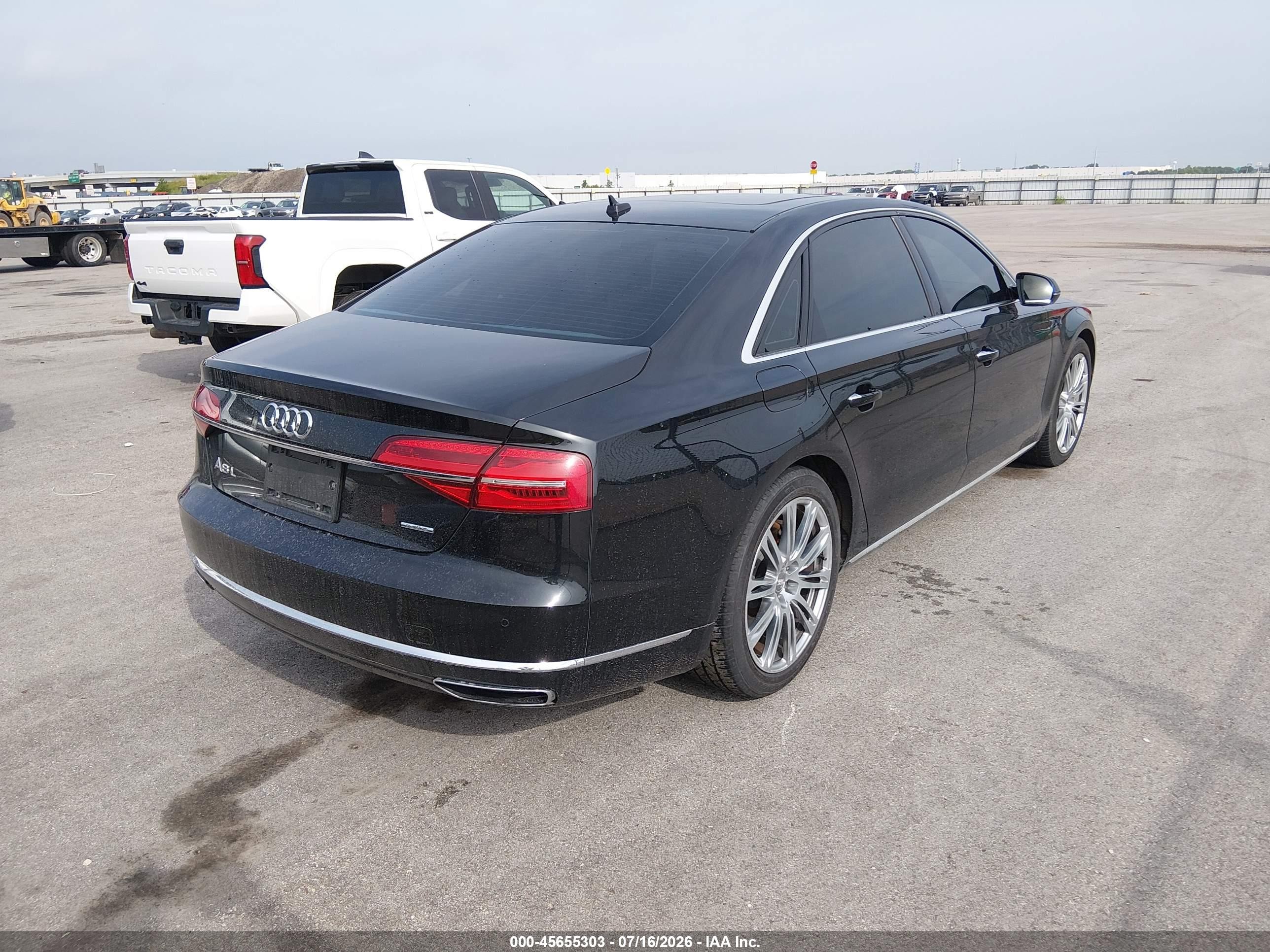 2015 Audi A8 L 3.0t Черный vin: WAU3GAFD6FN031318
