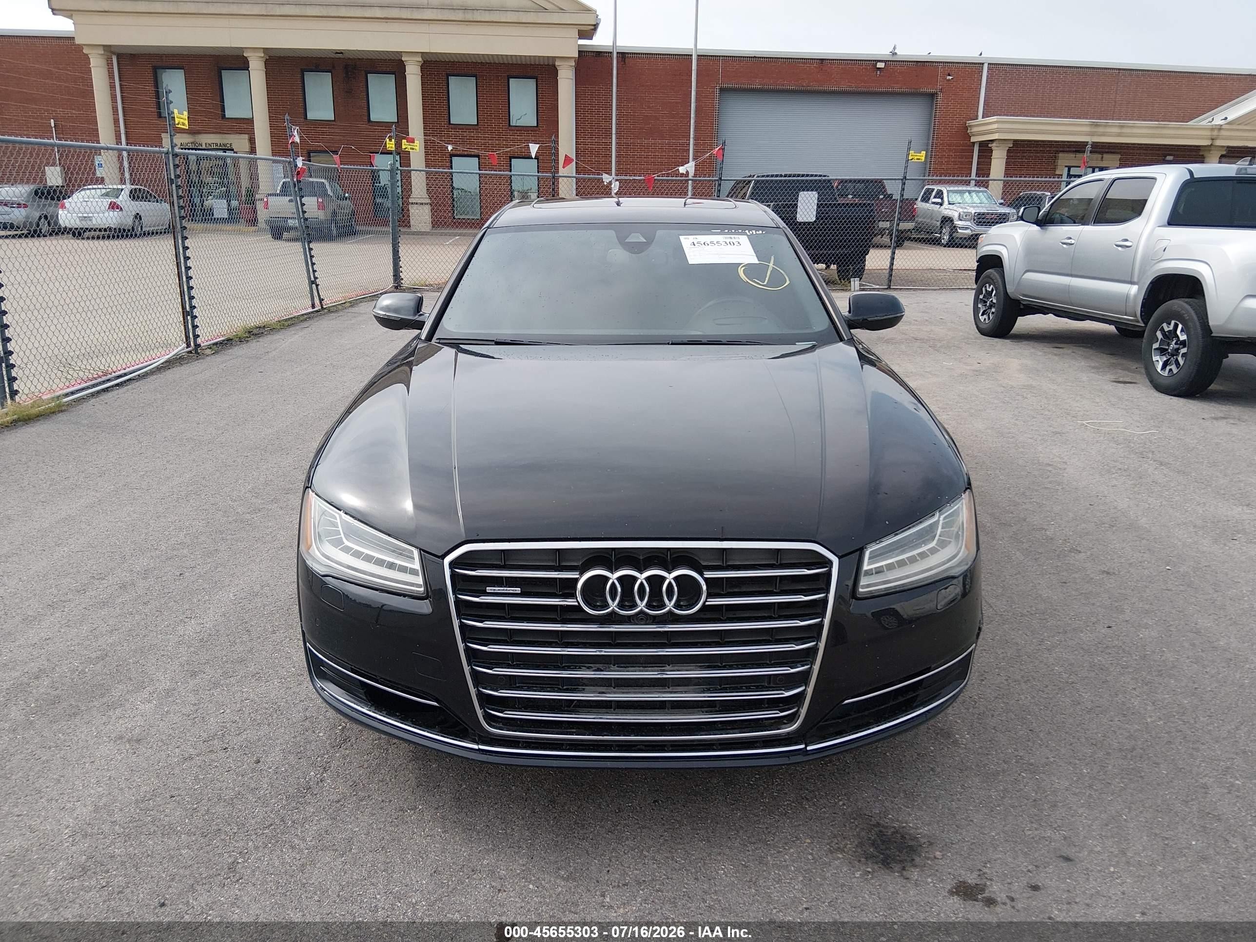 2015 Audi A8 L 3.0t Черный vin: WAU3GAFD6FN031318