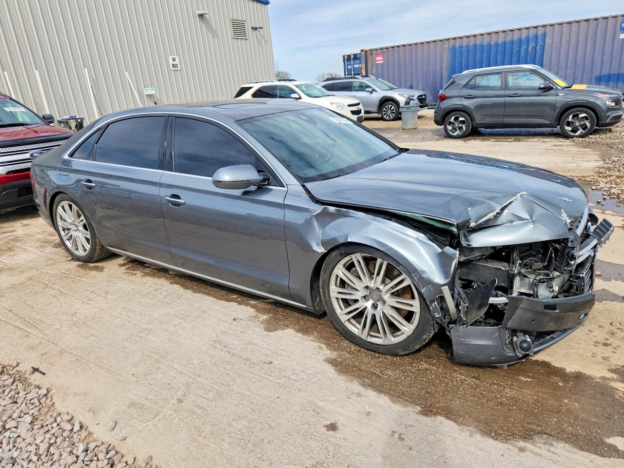 2015 Audi A8 L Quattro Gray vin: WAU3GAFD6FN035692