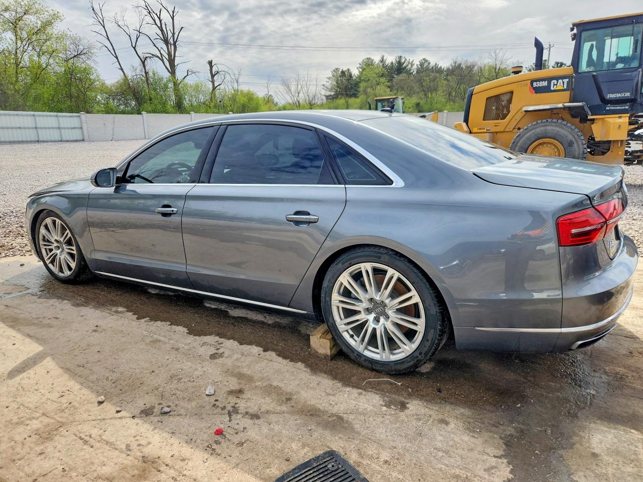 2015 Audi A8 L Quattro Gray vin: WAU3GAFD6FN035692