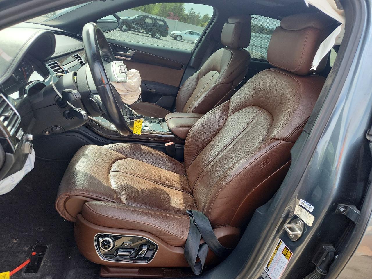 2015 Audi A8 L Quattro Gray vin: WAU3GAFD6FN035692
