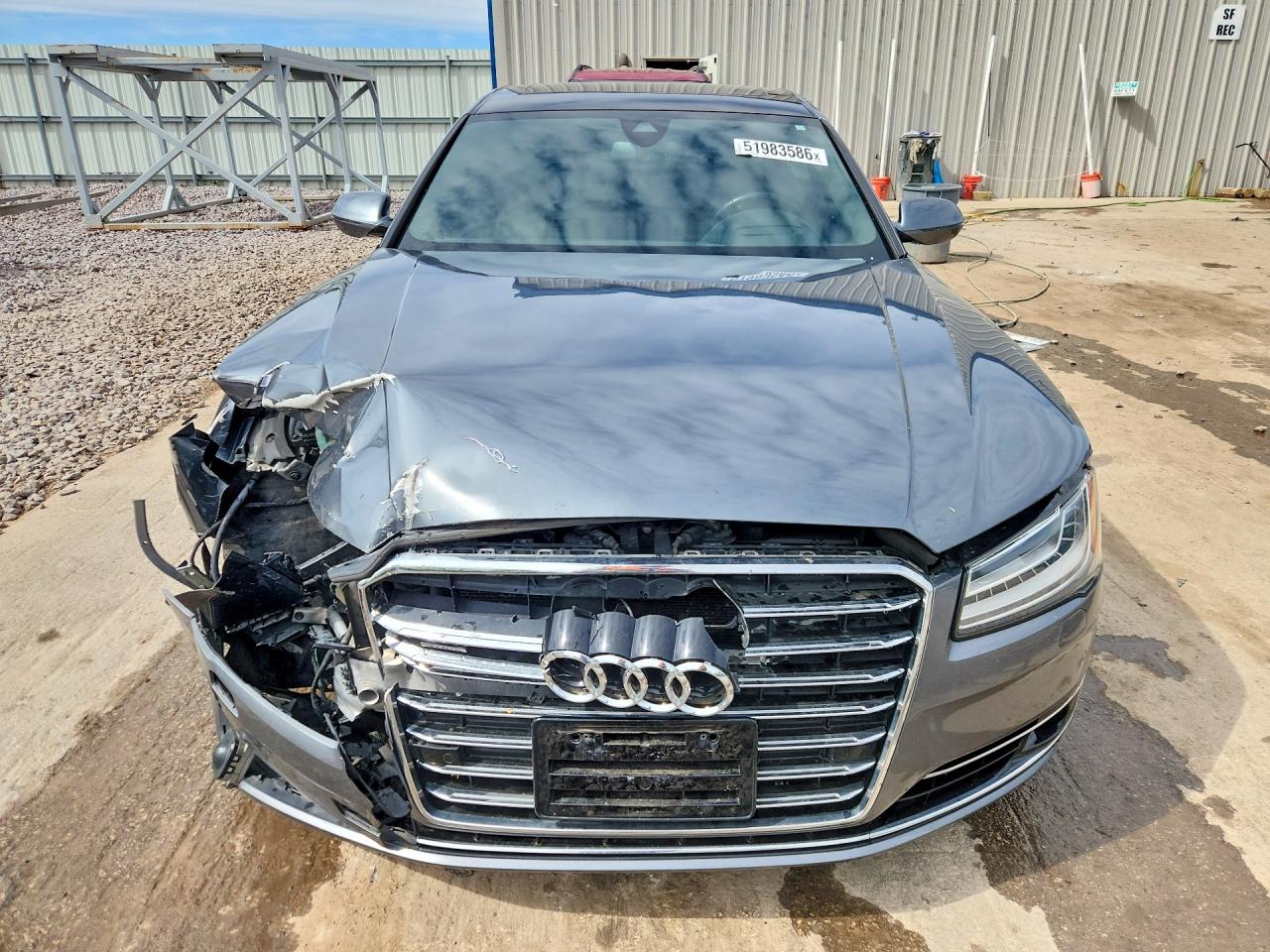 2015 Audi A8 L Quattro Gray vin: WAU3GAFD6FN035692