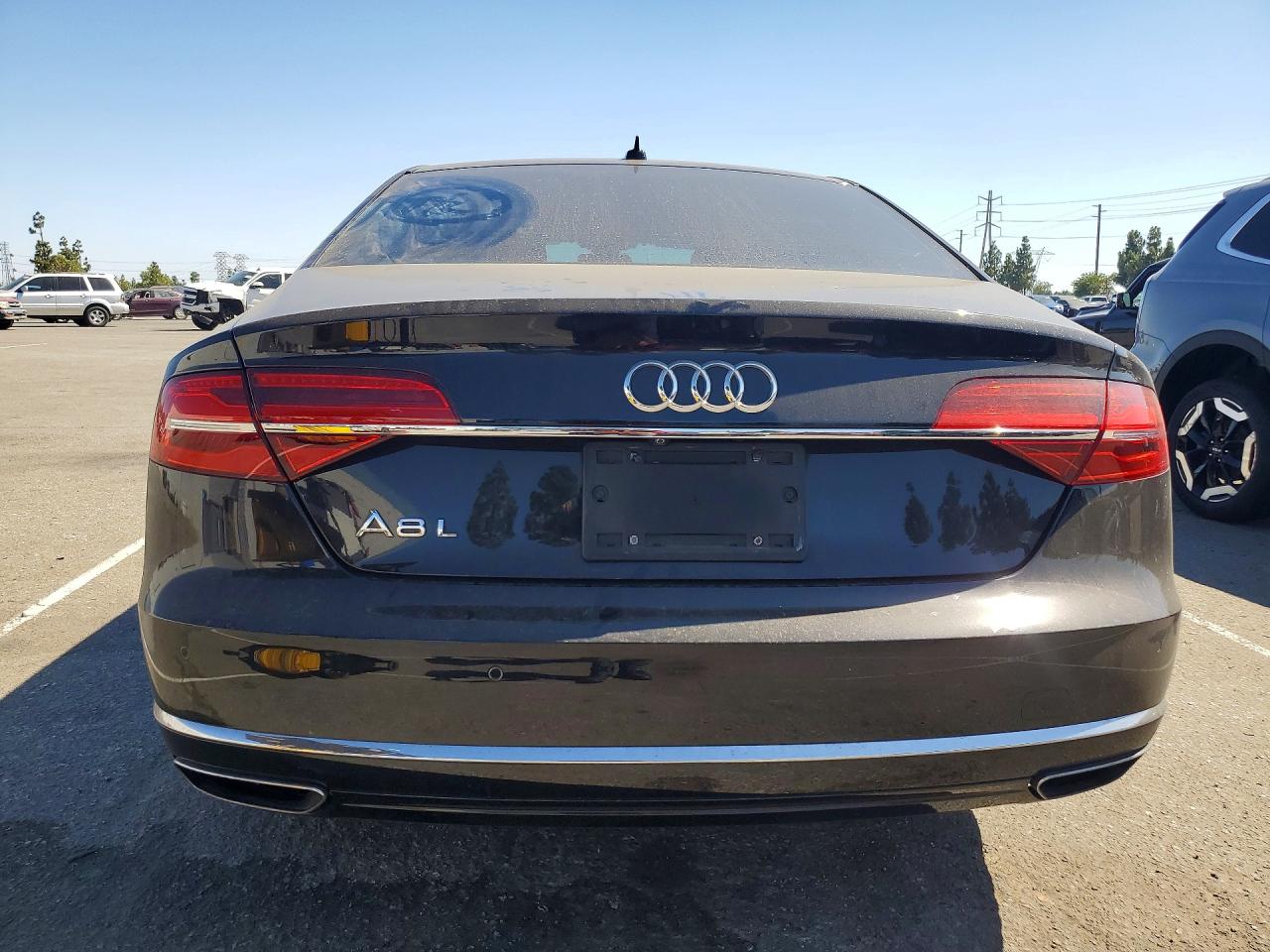2015 Audi A8 L Quattro Black vin: WAU3GAFD8FN006162
