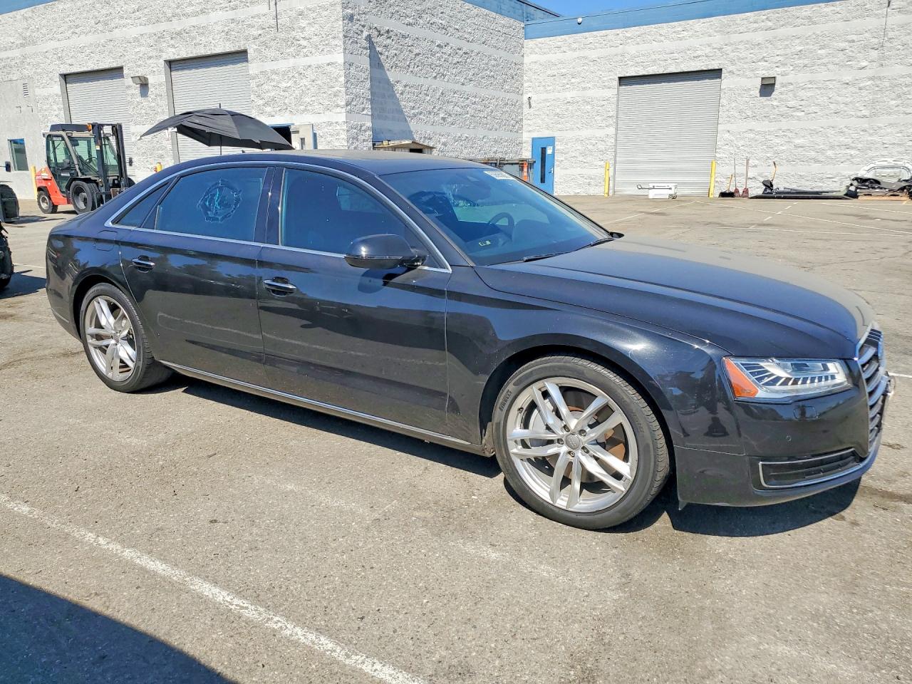 2015 Audi A8 L Quattro Black vin: WAU3GAFD8FN006162